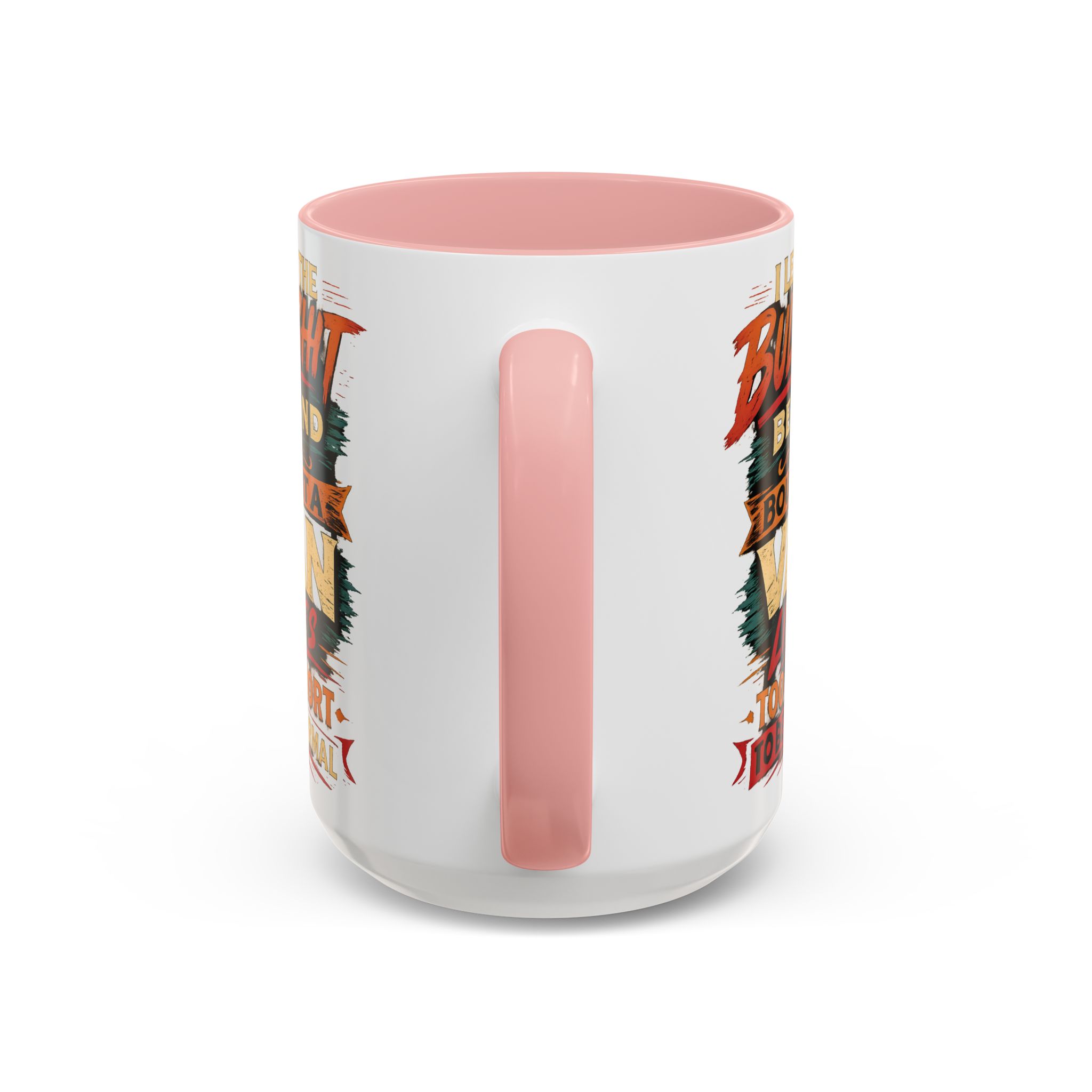 Accent Coffee Mug (11, 15oz) — "I Left The Bullshit" Design F**K-Line