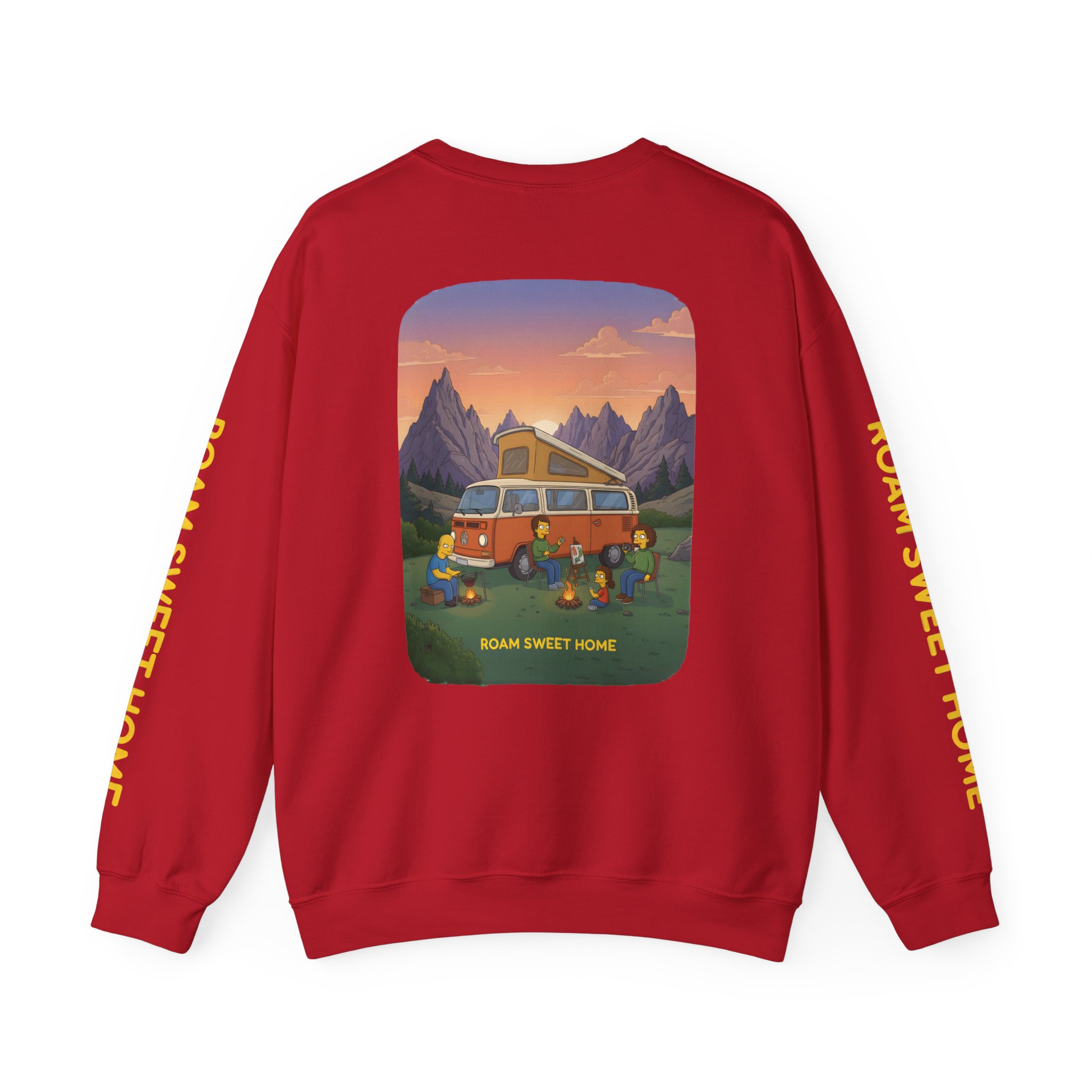 Unisex Heavy Blend™ Crewneck Sweatshirt — "Roam Sweet Home" Design Sitcom-Line