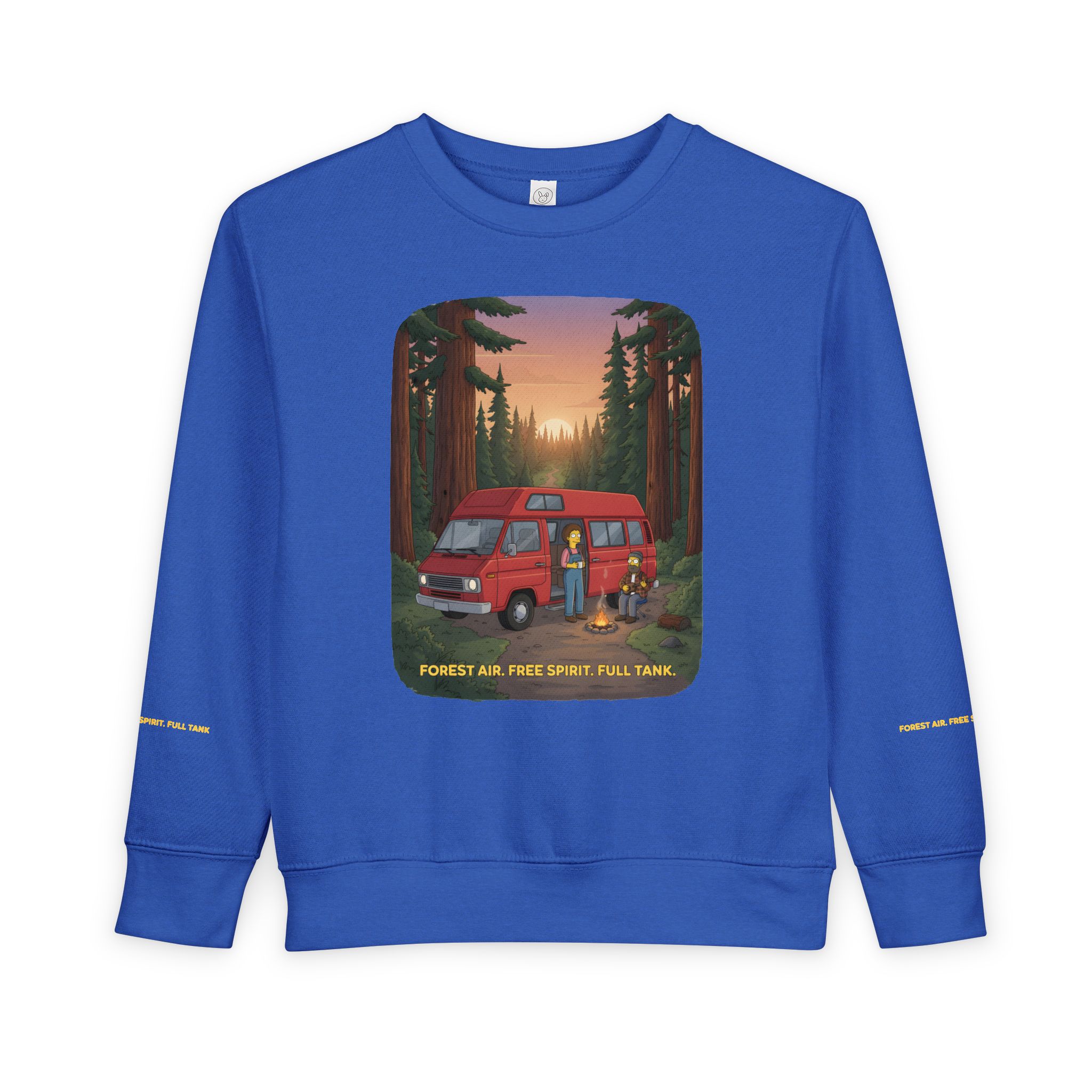 1176510668710275754_2048-1.jpeg Toddler Sweatshirt - "Forest Air Free Spirit Full Tank" (Design Sitcom-Line)