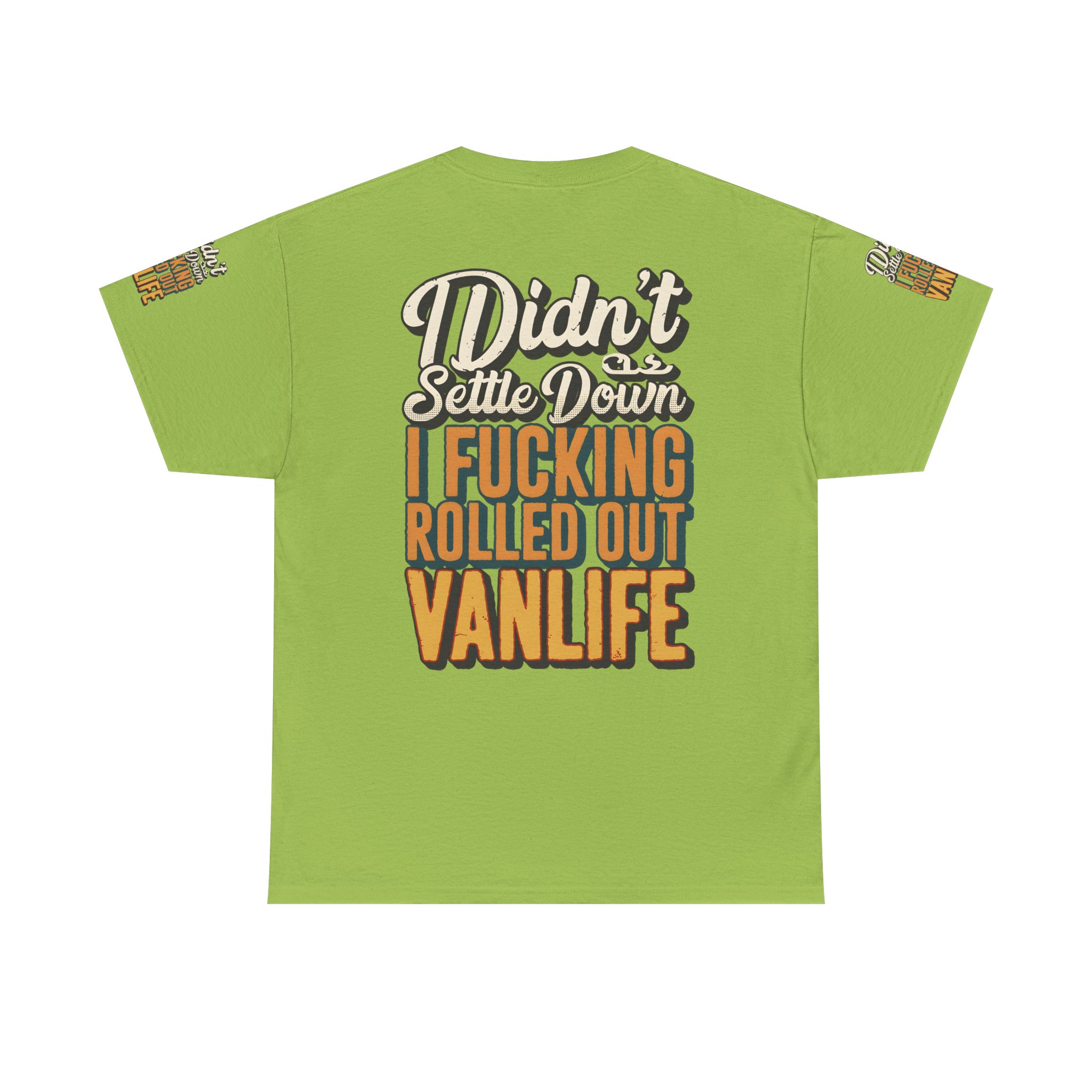 11774624303039930132_2048.jpeg Unisex Heavy Cotton Tee — "Dind´t Settle Down" Design F**K-Line
