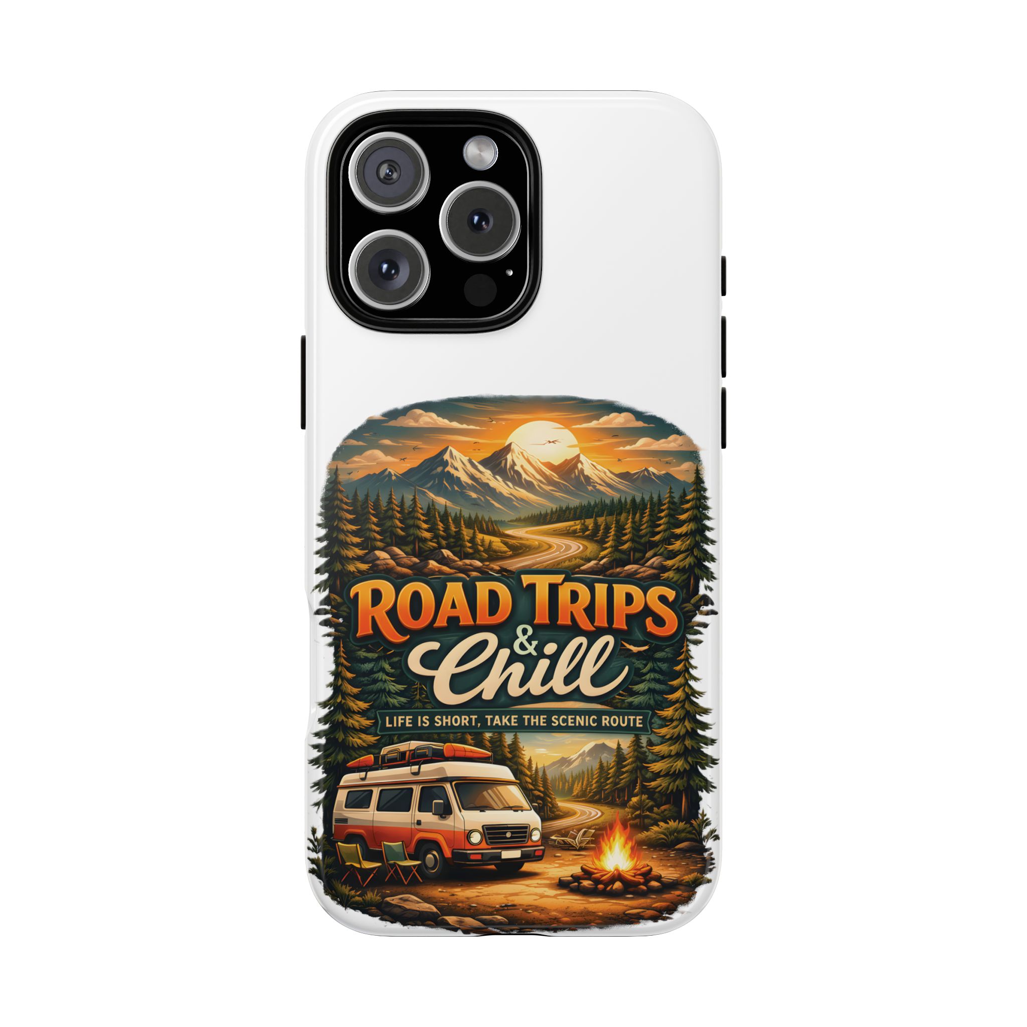 Phone Case — "Road Trips and Chill" (Design Scenic-Line)