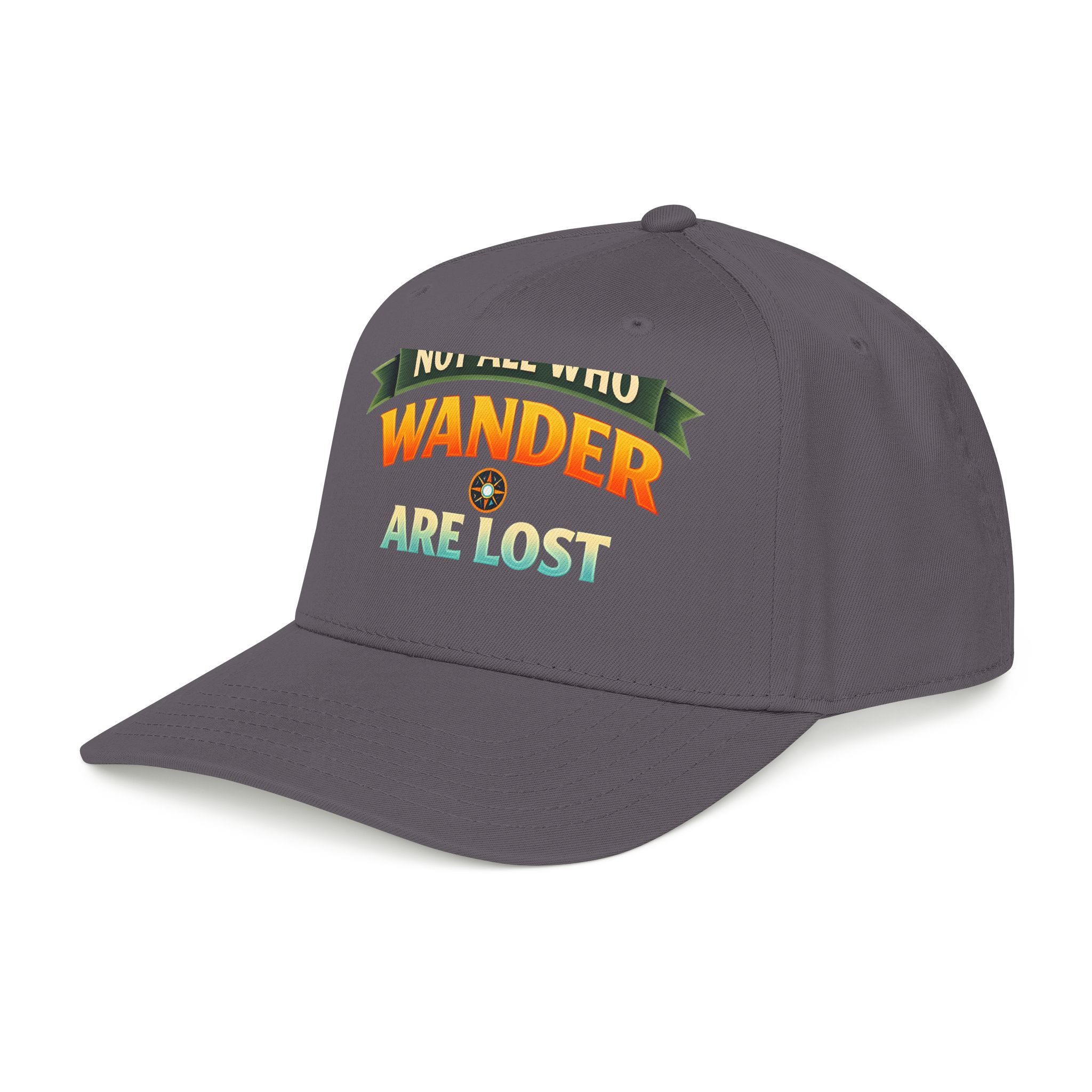 Baseball Cap - "Not All Who Wander Are Lost" Design Scenic-Line