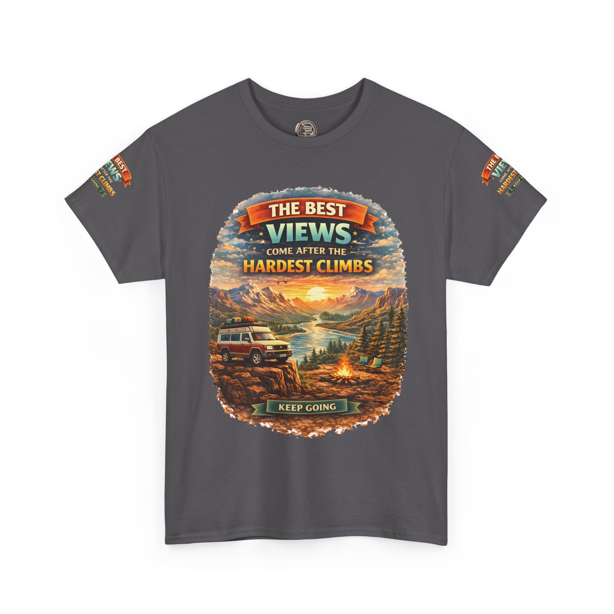 11805822640975394214_2048.jpeg Unisex Heavy Cotton Tee — "The Best Views" Design Scenic-Line