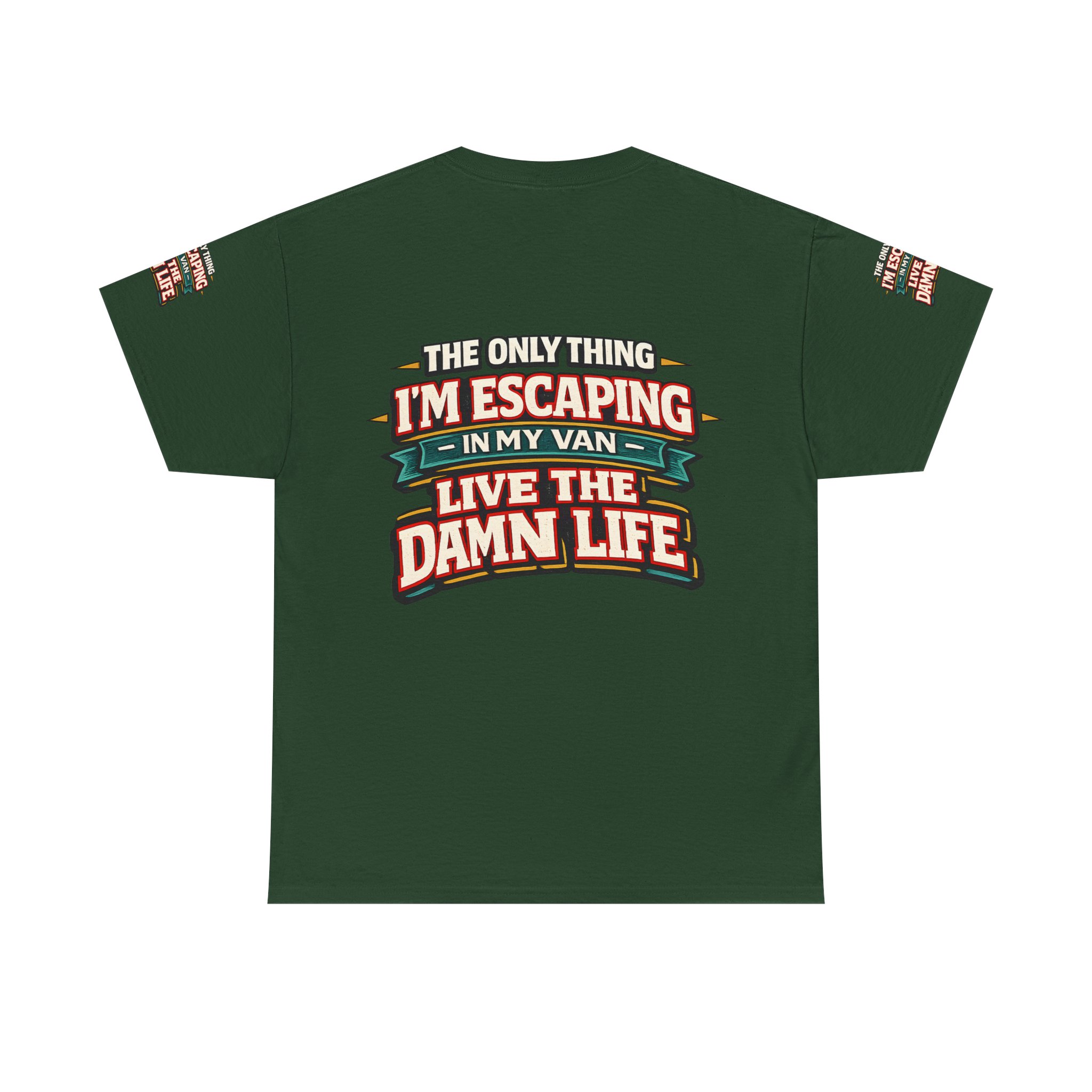 Unisex Heavy Cotton Tee — "The Only Thing I´m Escaping" Design F**K-Line