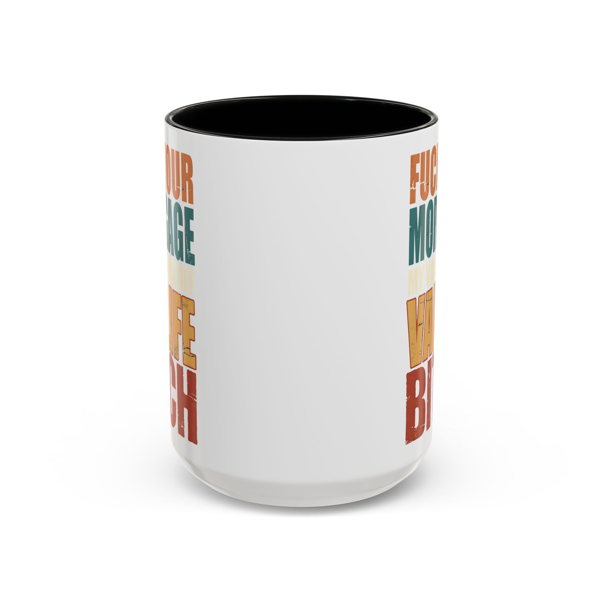 Accent Coffee Mug (11, 15oz) — "Fuck Your Mortgage" Design F**K-Line