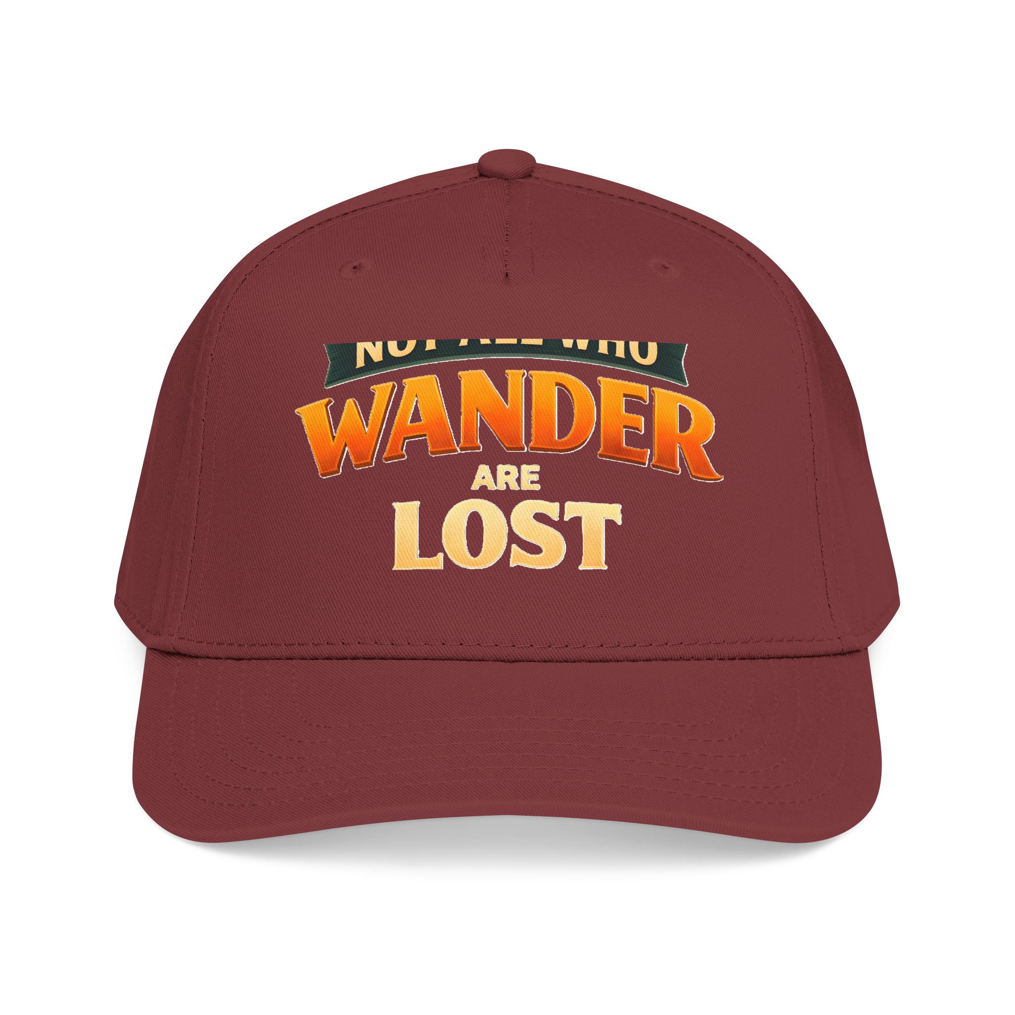 Baseball Cap - "Not All Who Wander Are Lost" Design Scenic-Line