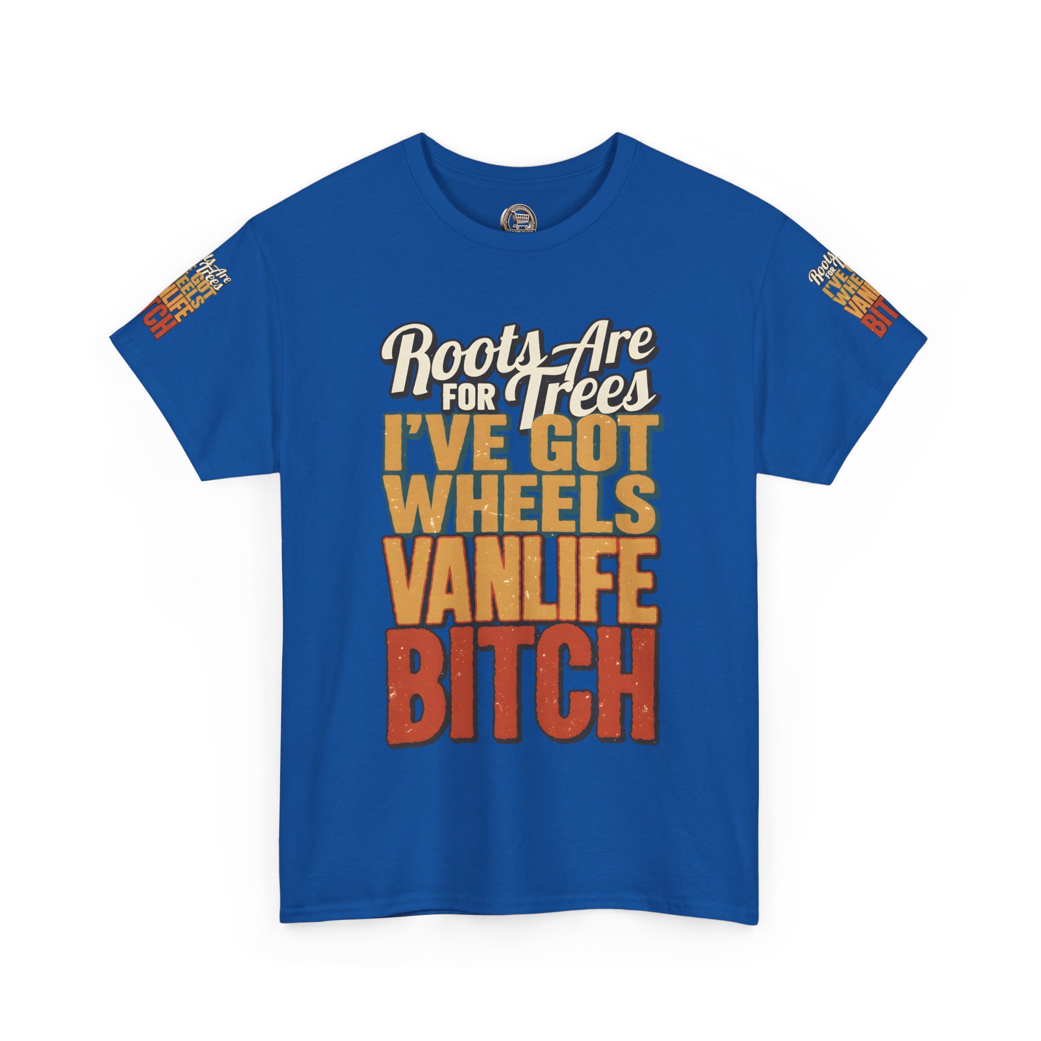 Unisex Heavy Cotton Tee — "Roots Are For Trees" Design F**K-Line