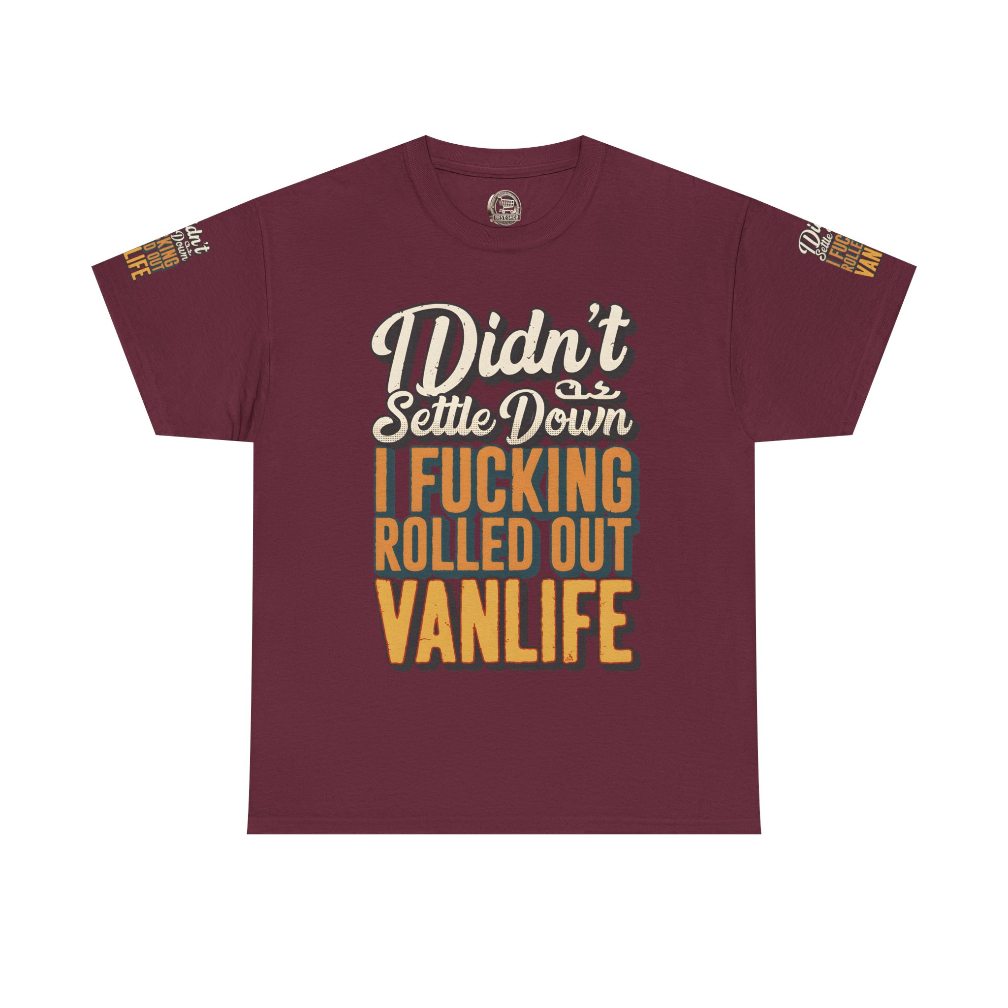 11890856434698488797_2048.jpeg Unisex Heavy Cotton Tee — "Dind´t Settle Down" Design F**K-Line