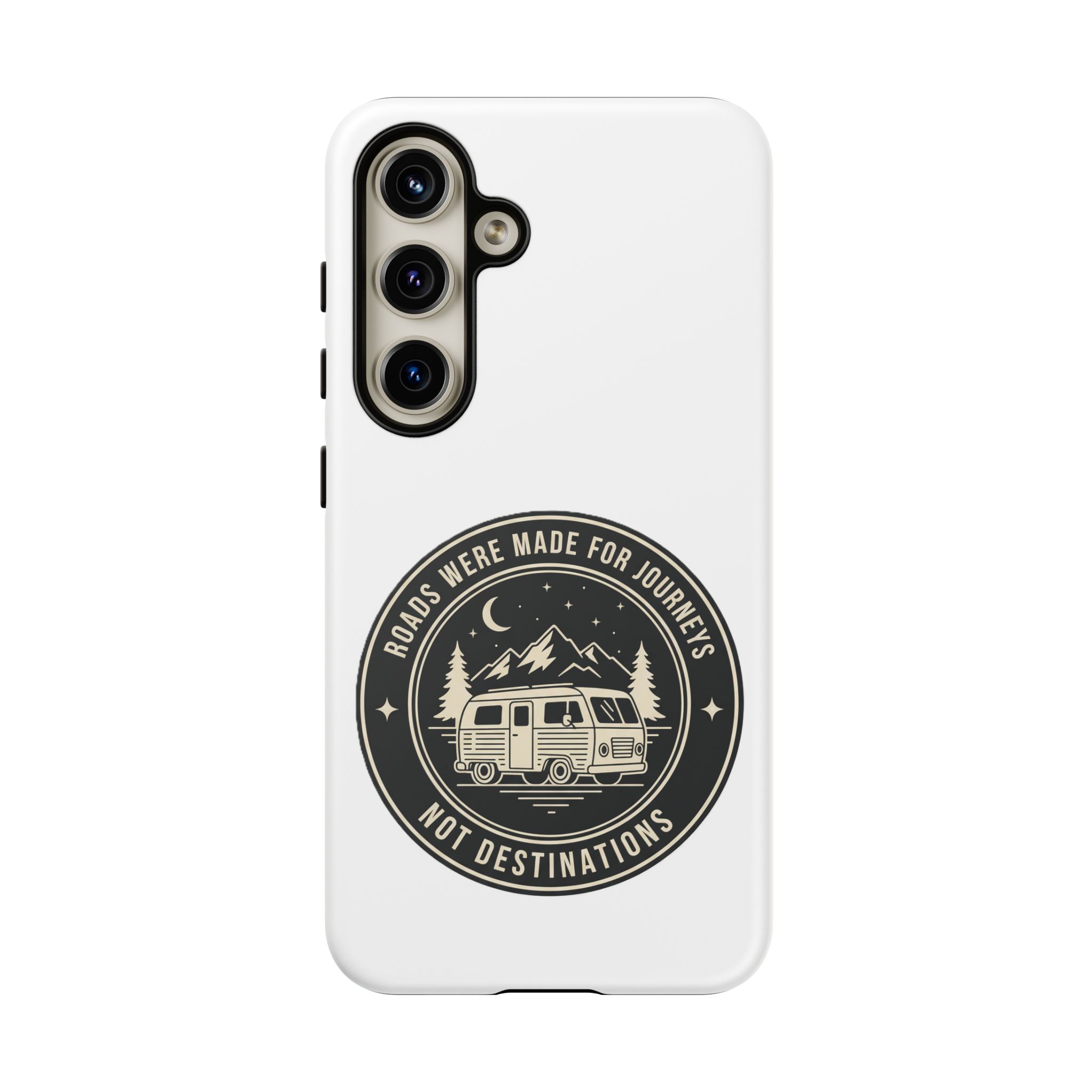 Phone Case — "ROAD WHERE MADE FOR JOURNEYS-NOT DESTINATIONS" Camper Van Design