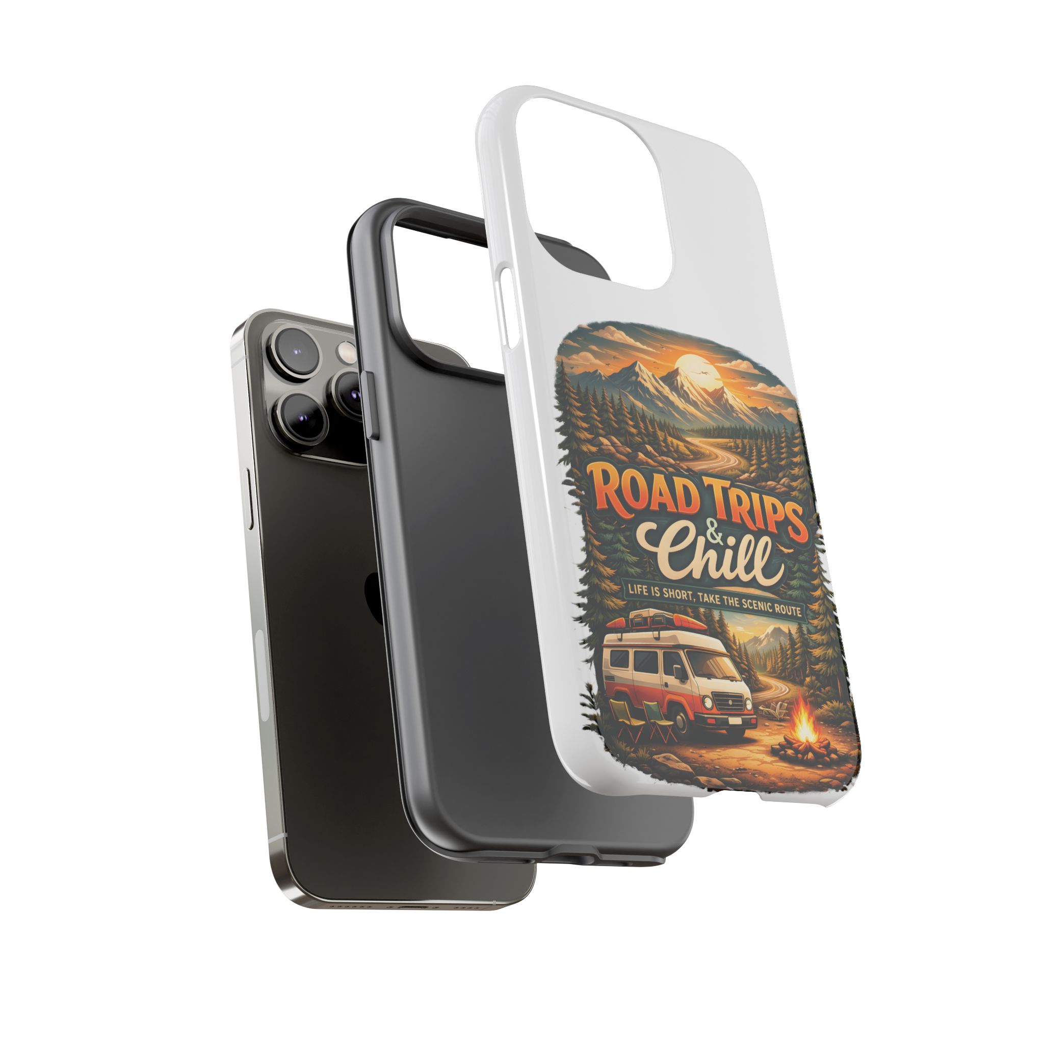 Phone Case — "Road Trips and Chill" (Design Scenic-Line)