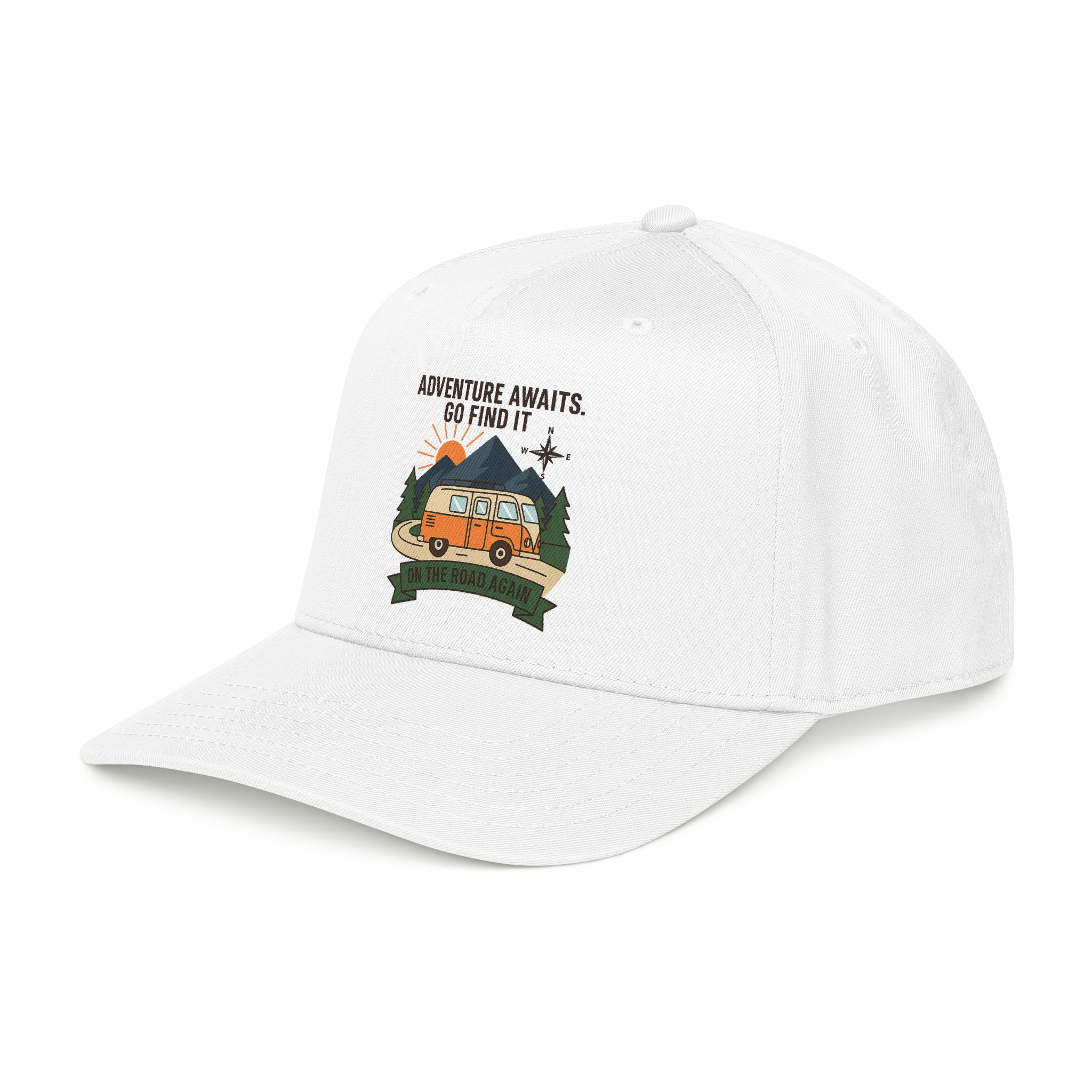 Baseball Cap - "Adventure Awaits" Outdoor Travel Hat