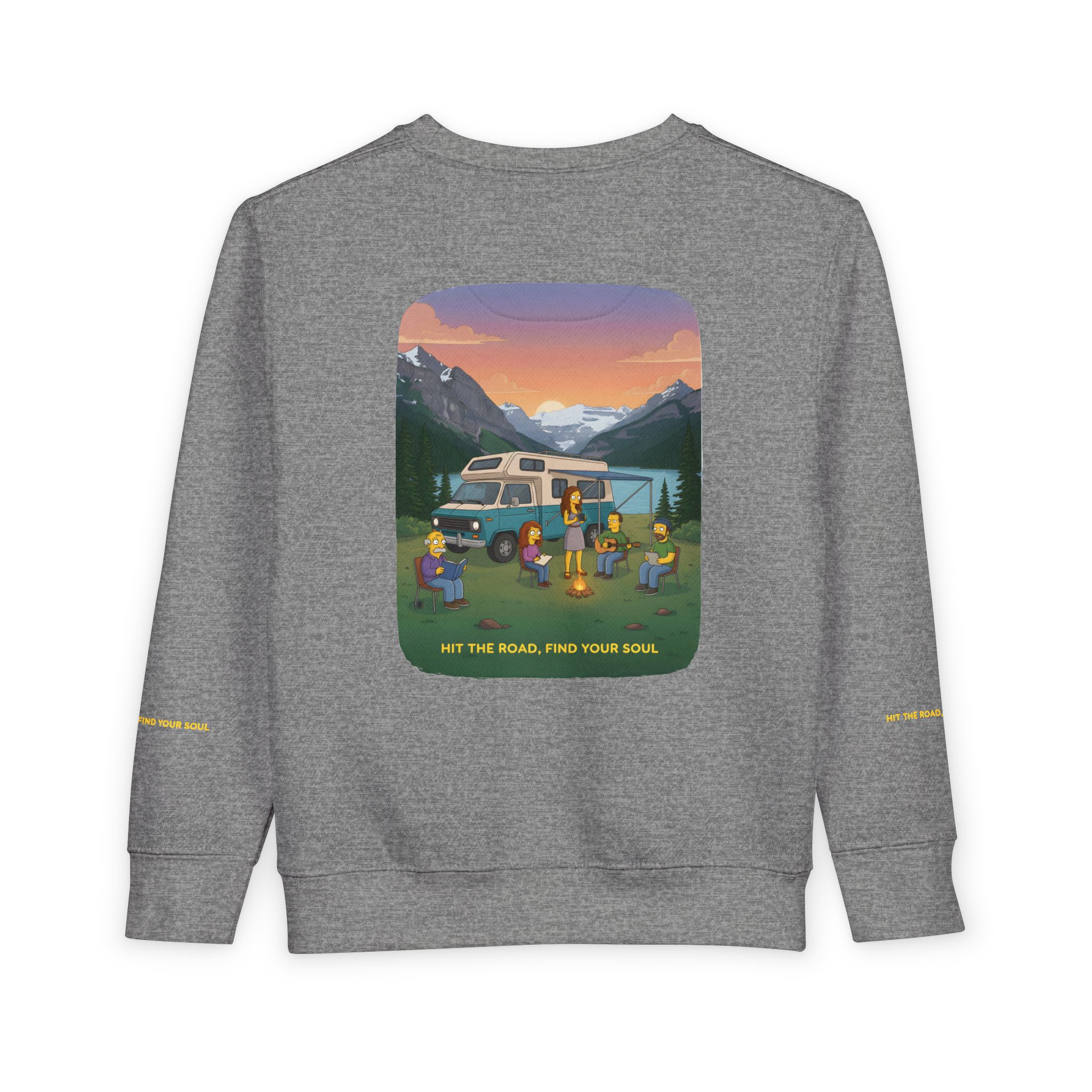 Toddler Sweatshirt - "Hit The Road-Find Your Soul" (Design Sitcom-Line)