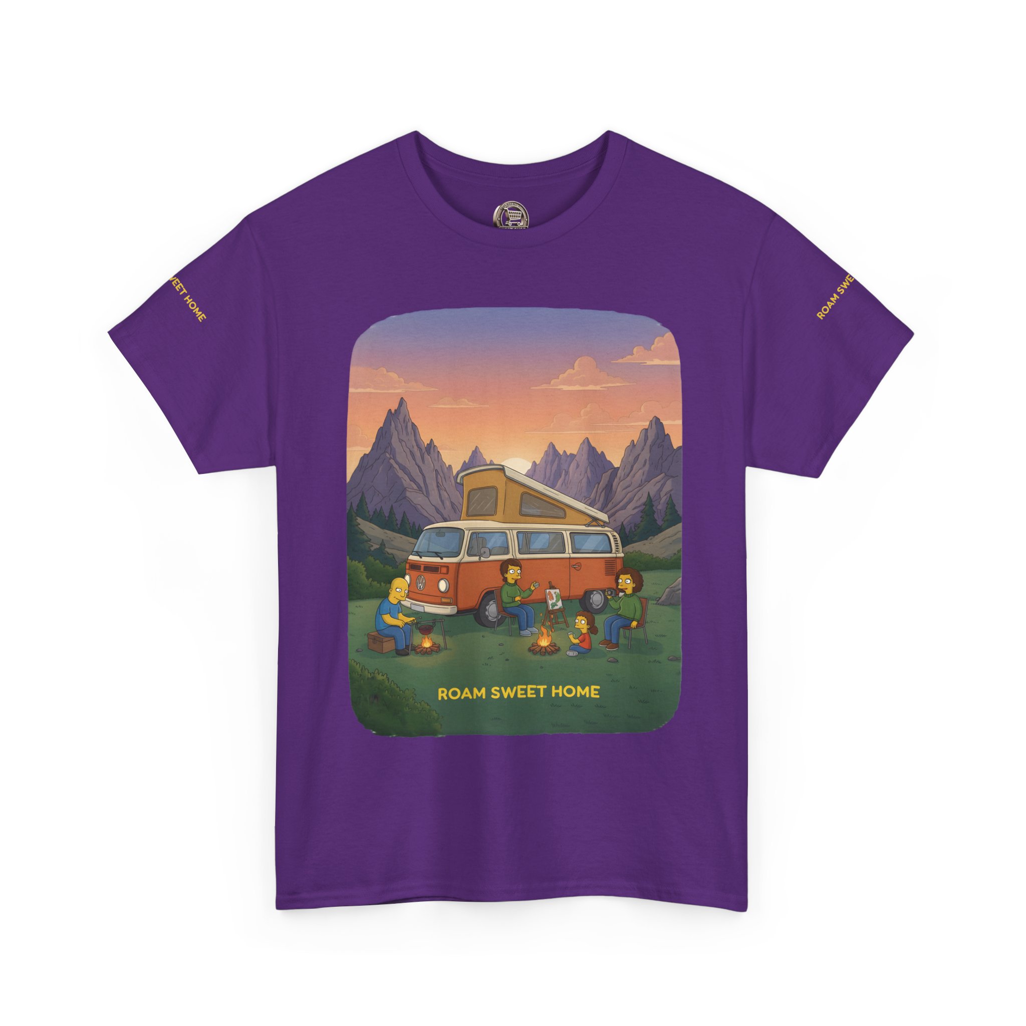 Unisex Heavy Cotton Tee — "Roam Sweet Home" Design Sitcom-Line
