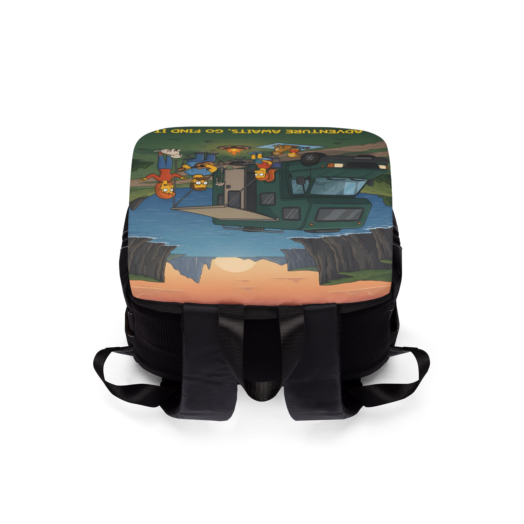 11983390771179650994_2048.jpeg Unisex Casual Shoulder Backpack — "Adventure Awaits-Go Find It"" Design Sitcom-Line
