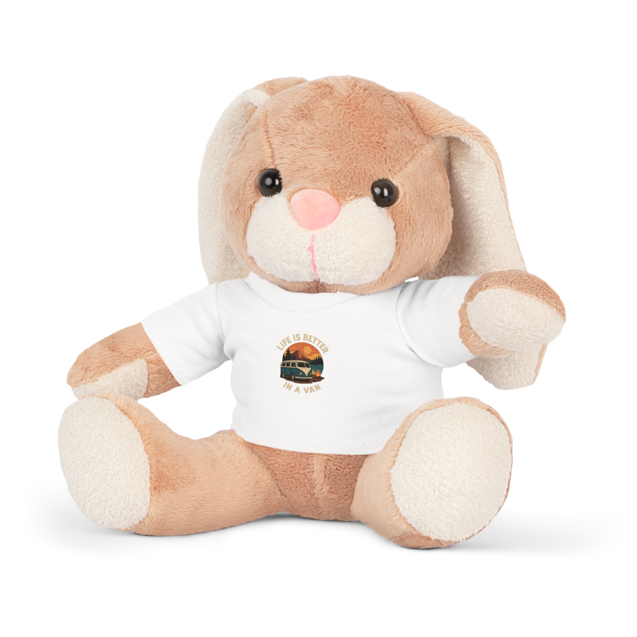 Teddy Bear Plush with 'Life Is Better in a Van' T‑Shirt