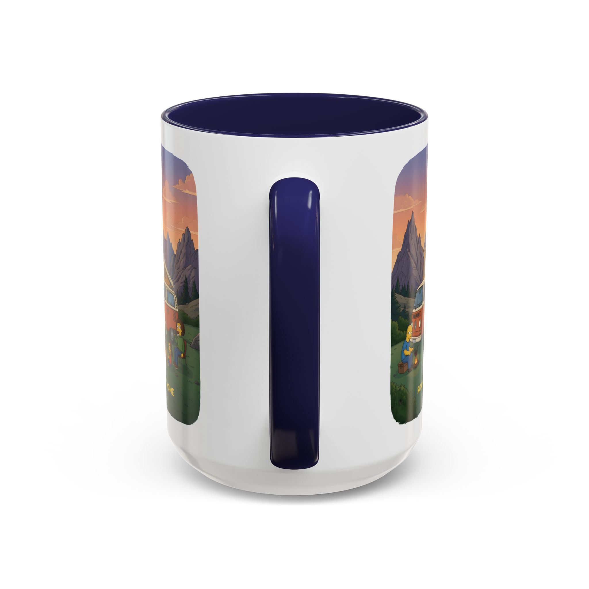 Accent Coffee Mug (11, 15oz) — "Roam Sweet Home" Design Sitcom-Line