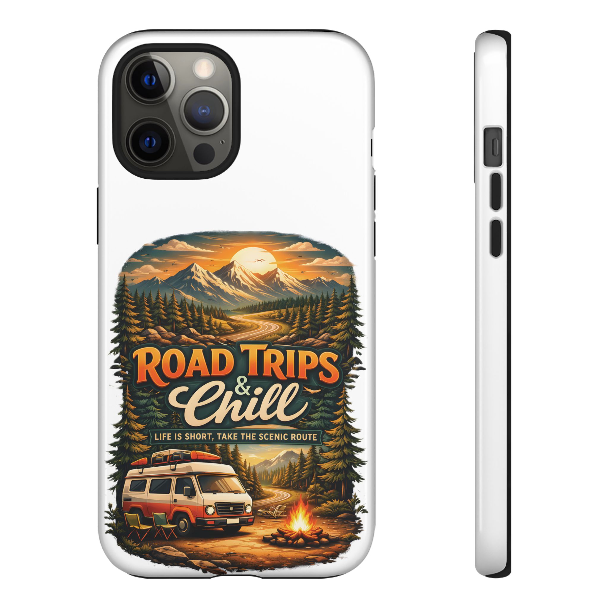 Phone Case — "Road Trips and Chill" (Design Scenic-Line)
