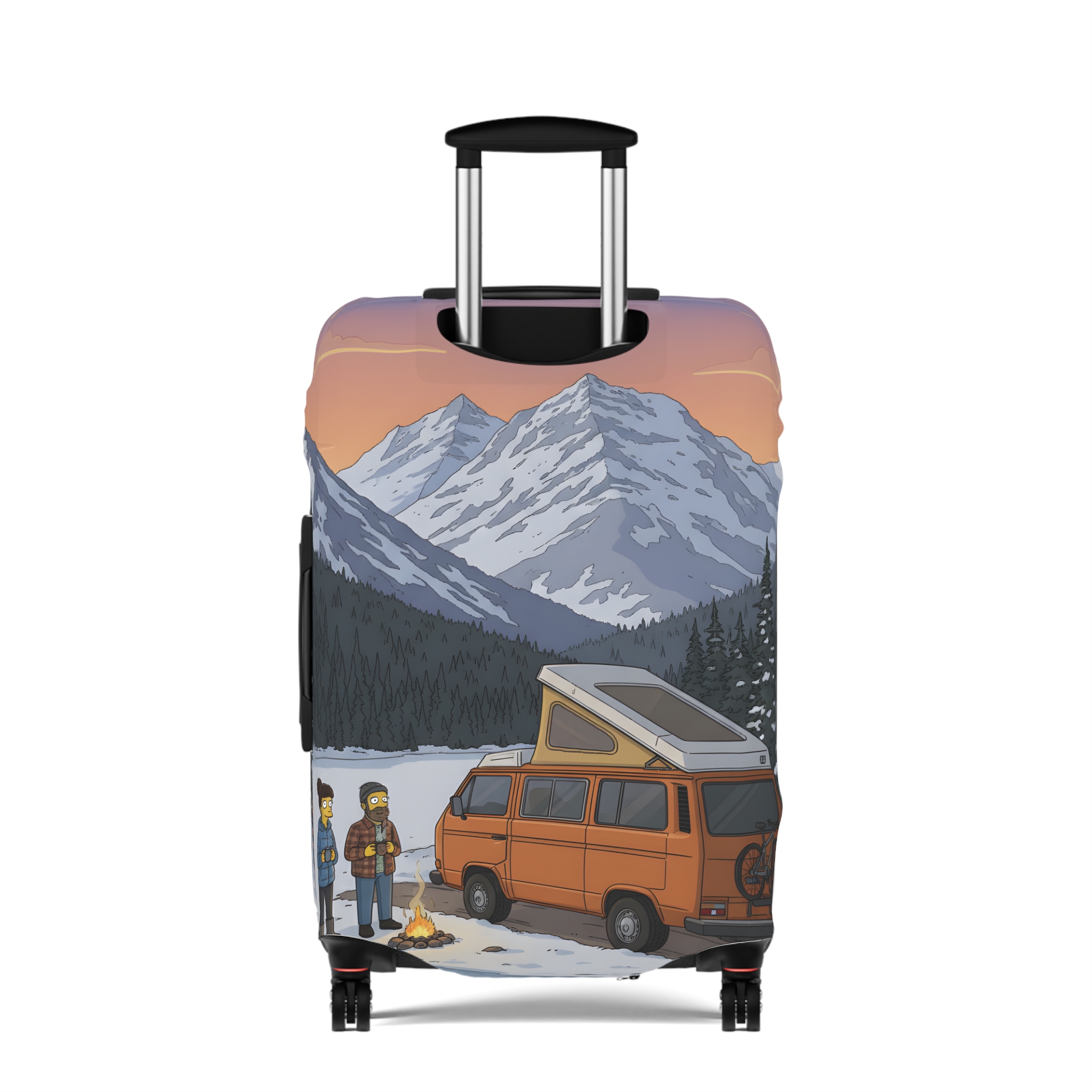 12047239531683854941_2048.jpeg Luggage Cover — Adventure Camper Sketch Travel Suitcase(Design Sitcom-Line)