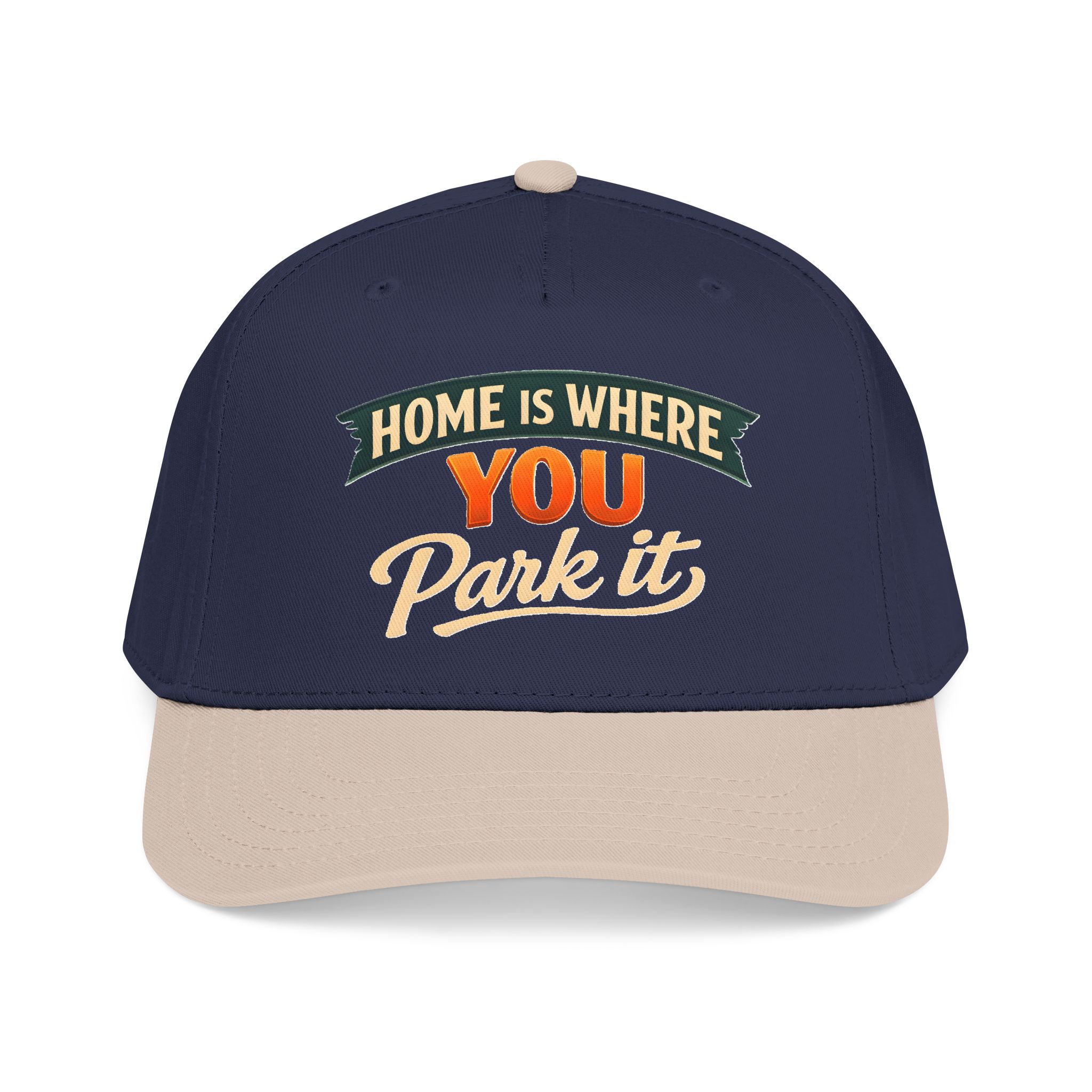 Baseball Cap - "Home Is where You Park It" Design Scenic-Line
