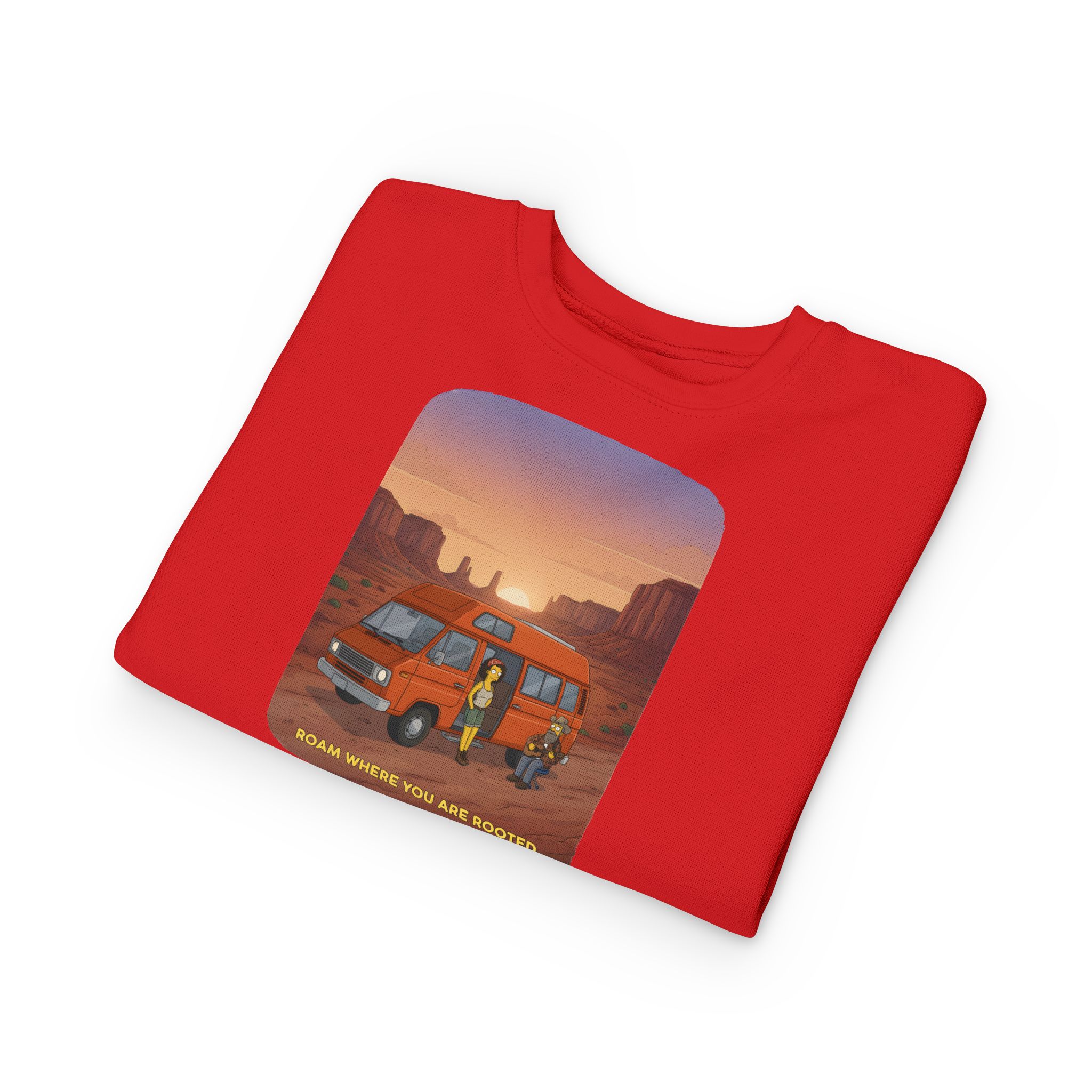 Toddler Sweatshirt - "Roam Where You Are Rooted" (Design Sitcom-Line)