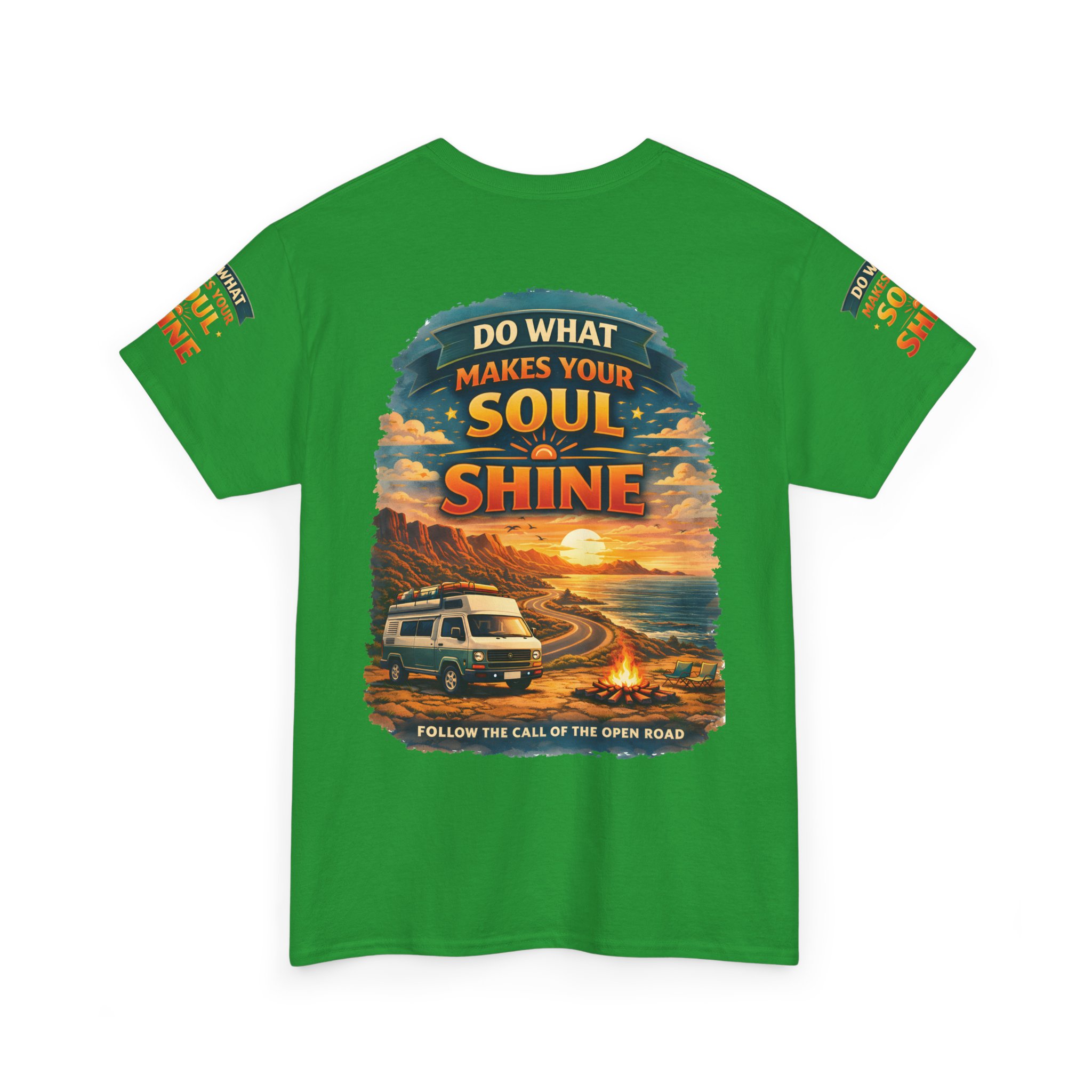 Unisex Heavy Cotton Tee — "Do What Makes Your Soul Shine" Design Scenic-Line