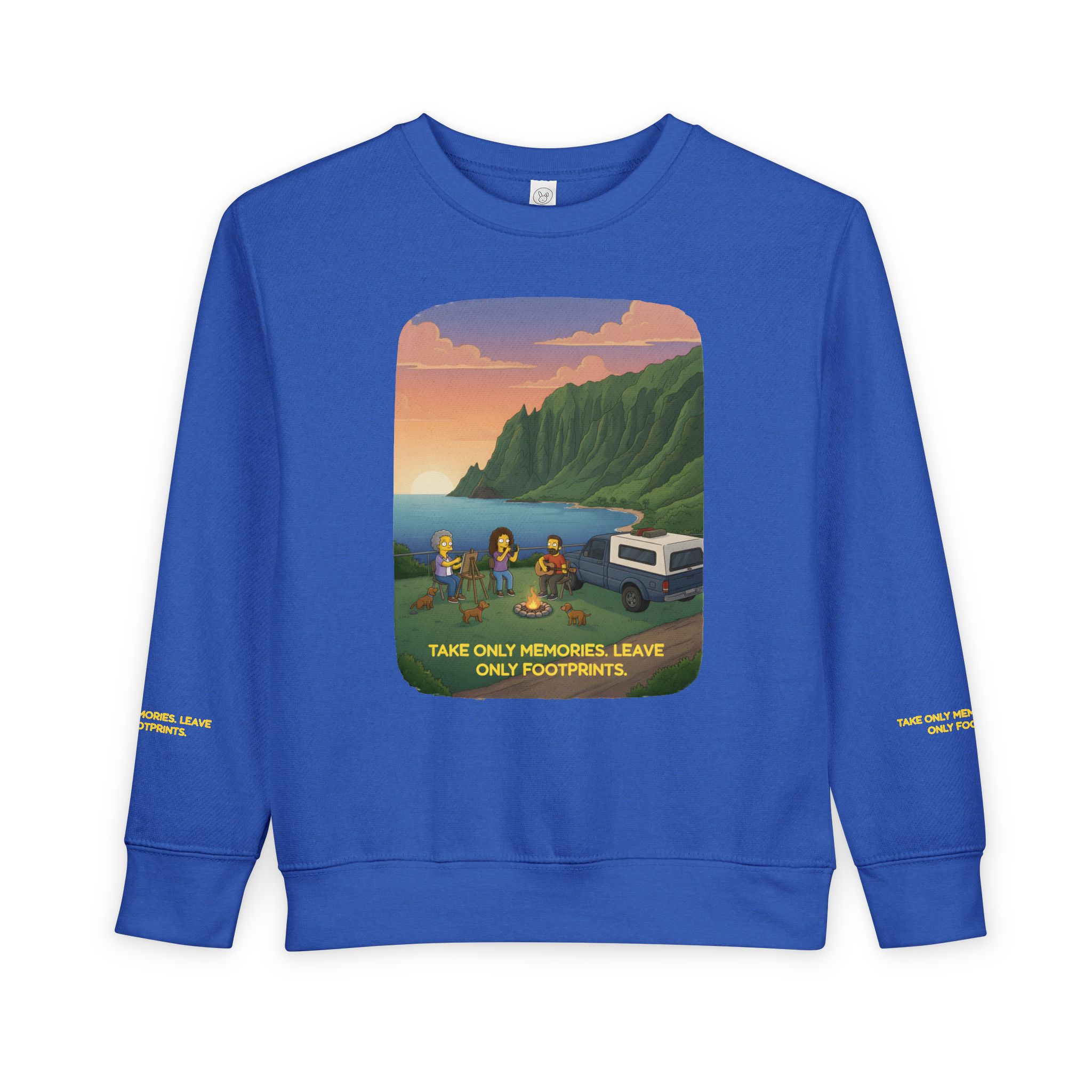 Toddler Sweatshirt - "Take Only Memories-Leave Only Footprints" (Design Sitcom-Line)