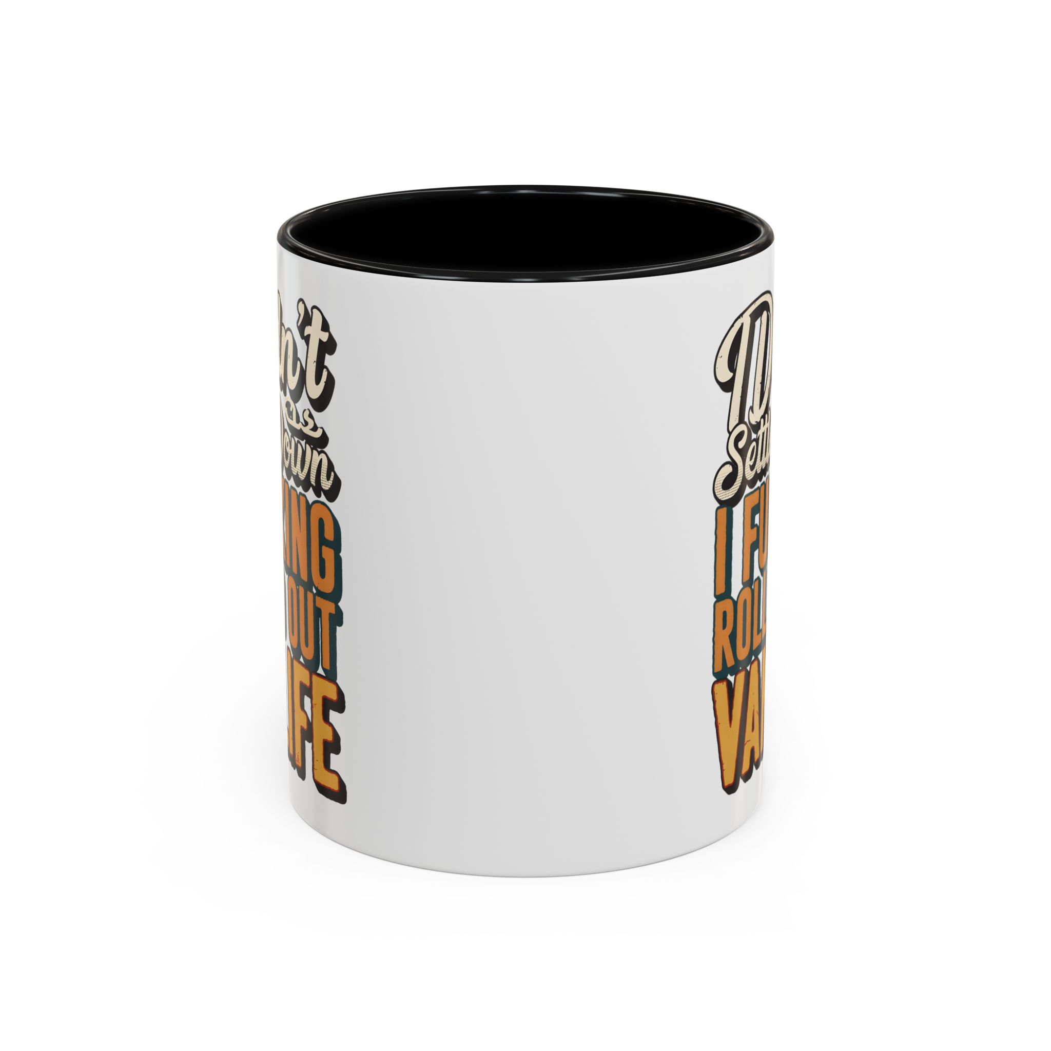 Accent Coffee Mug (11, 15oz) — "Dind´t Settle Down" Design F**K-Line