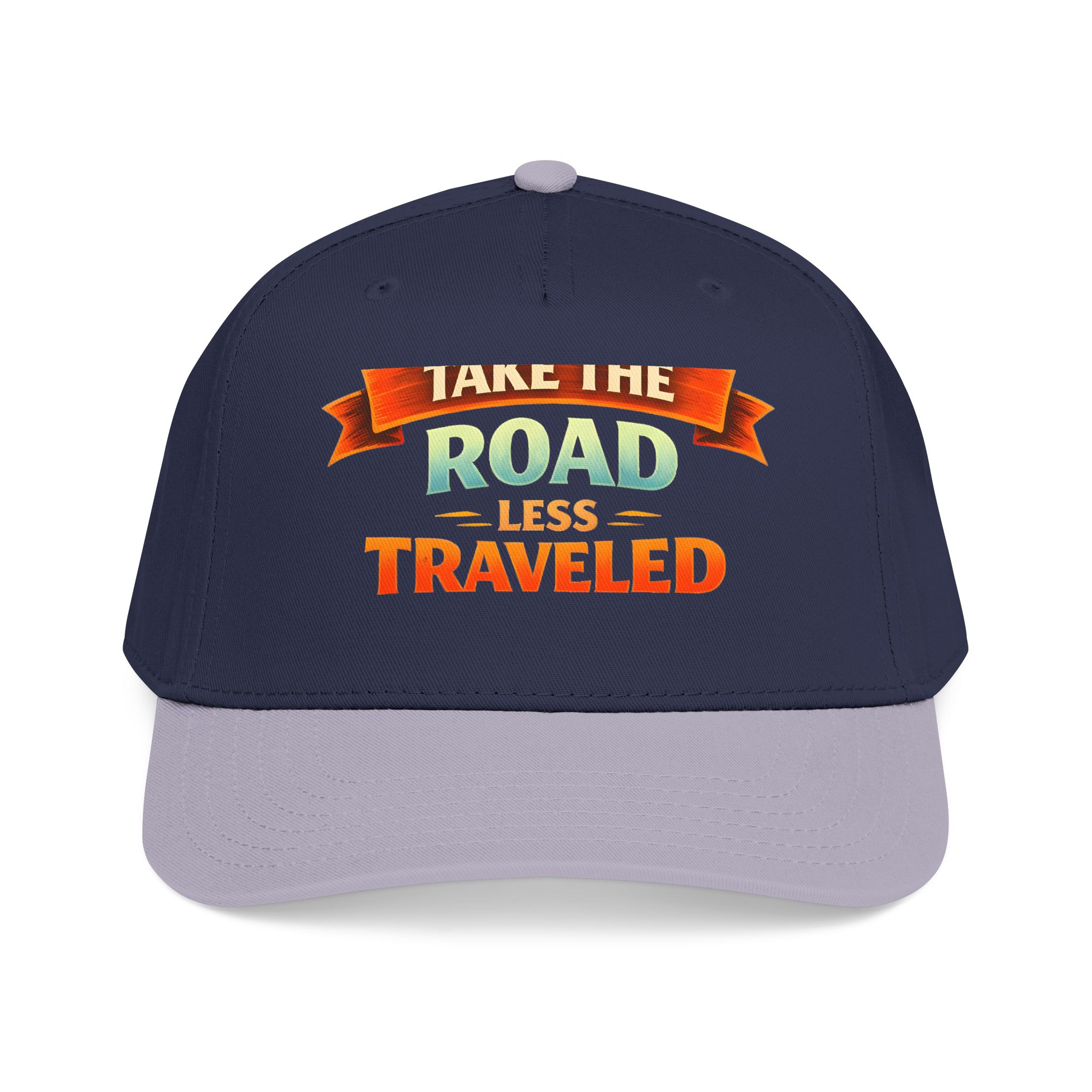 Baseball Cap - "Take The Road Less Traveled" Design Scenic-Line