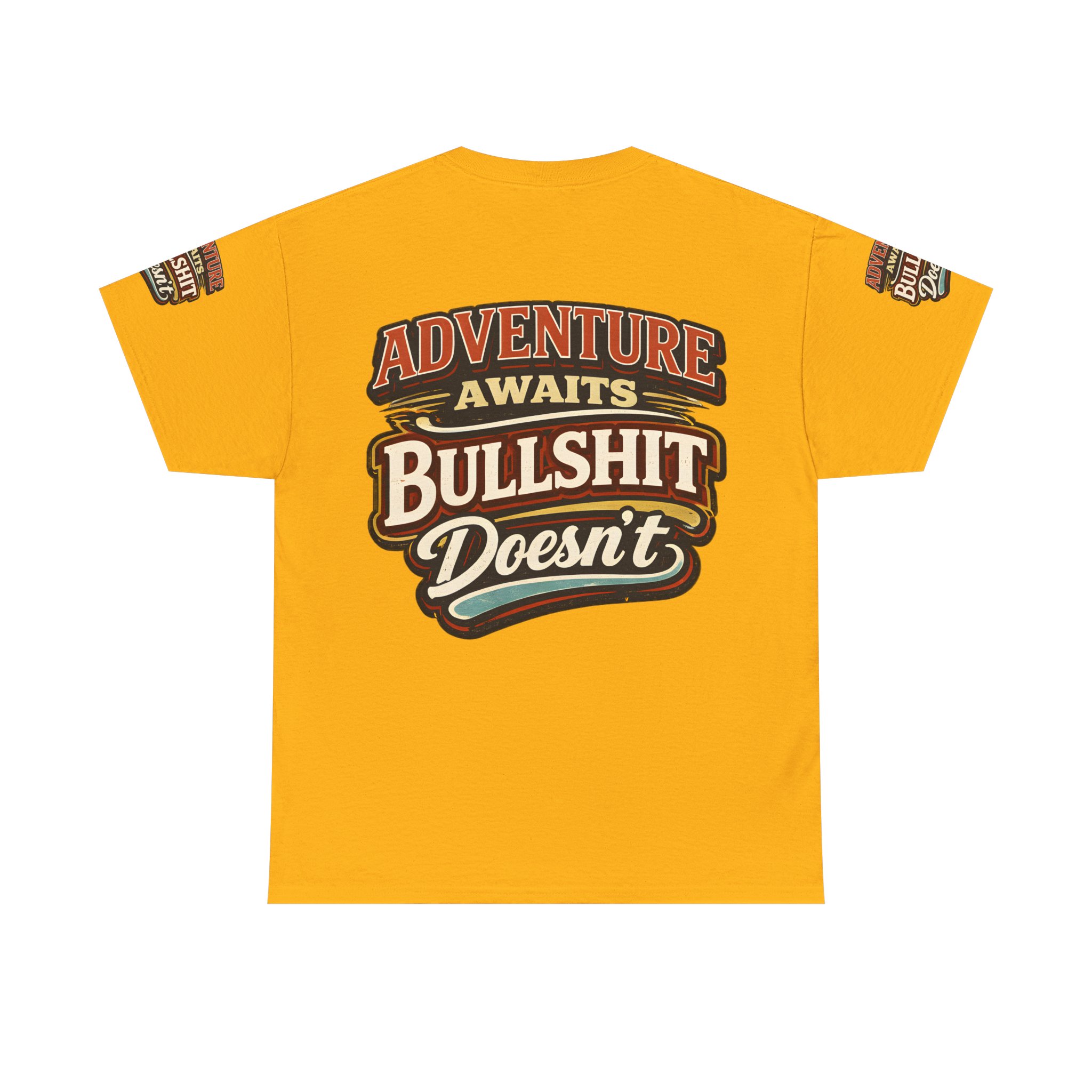 Unisex Heavy Cotton Tee — "Adventure Awaits" Design F**K-Line