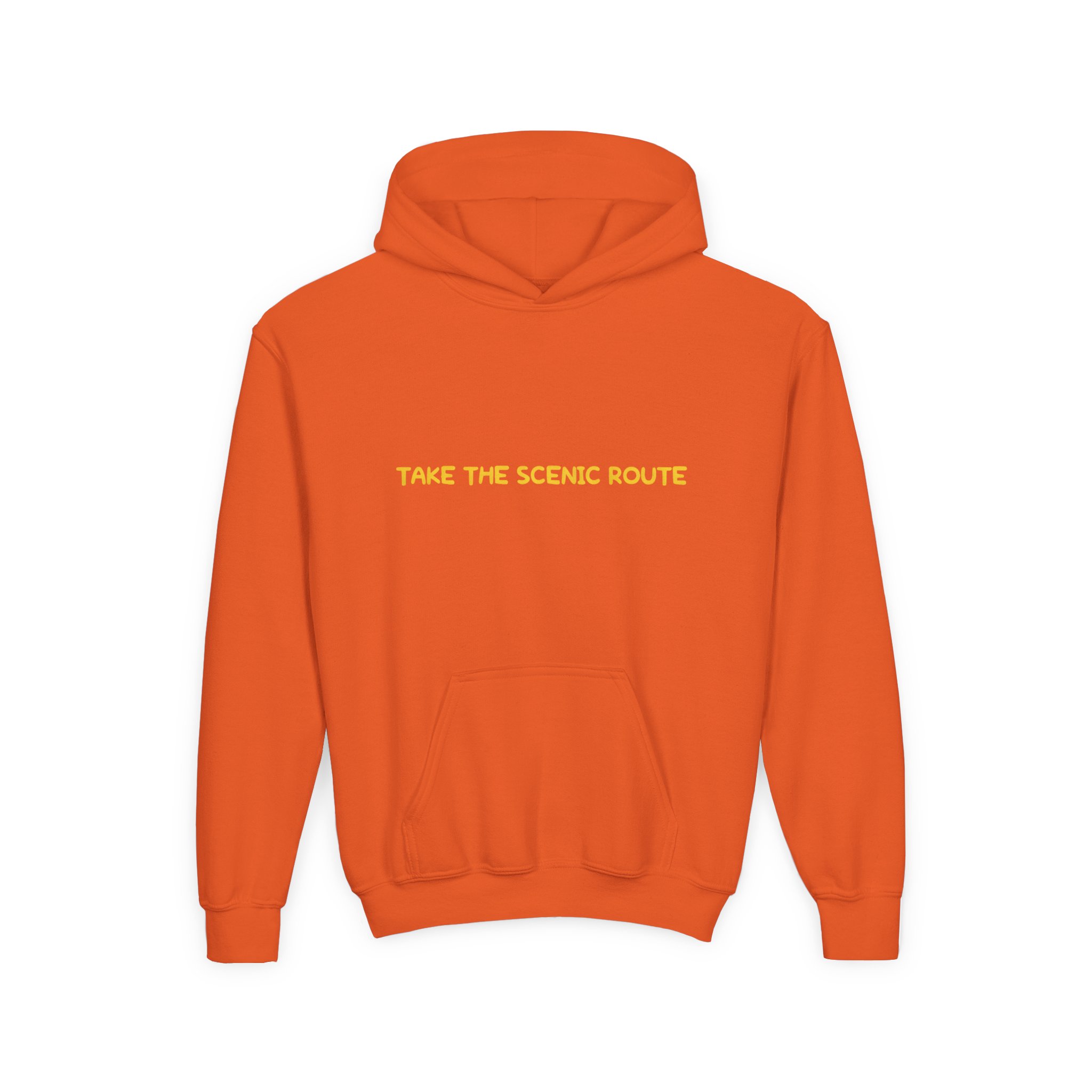 12102739181222602407_2048.jpeg Youth Hoodie(Gildan) – "Take The Scenic Route" (Design Sitcom-Line)