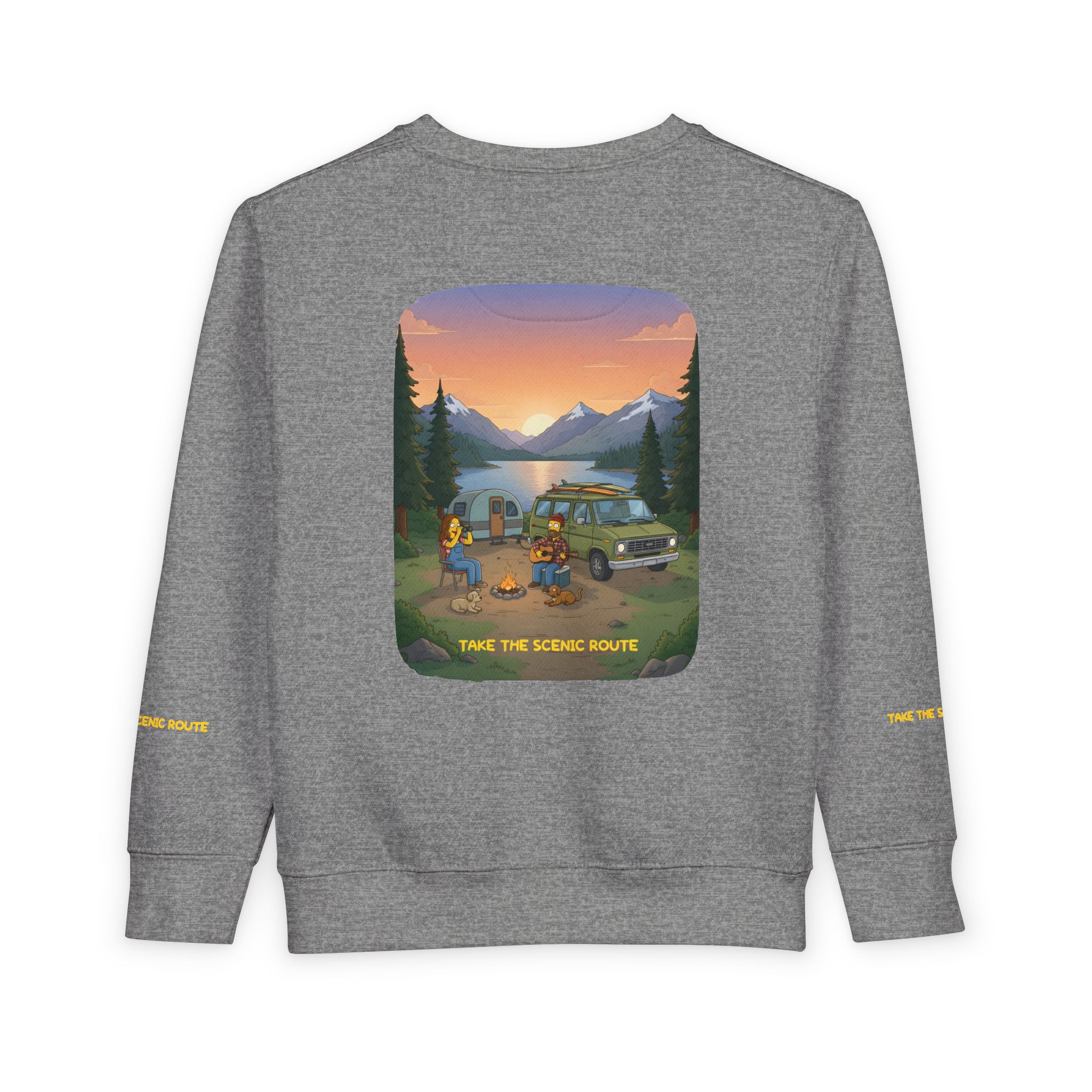 Toddler Sweatshirt - "Take The Scenic Route" (Design Sitcom-Line)