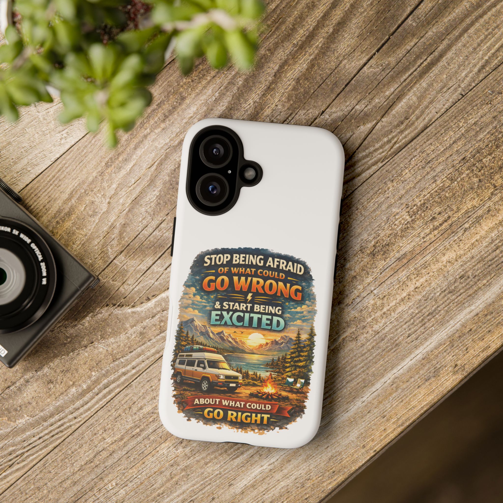 Phone Case — "Stop Being Afraid" (Design Scenic-Line)
