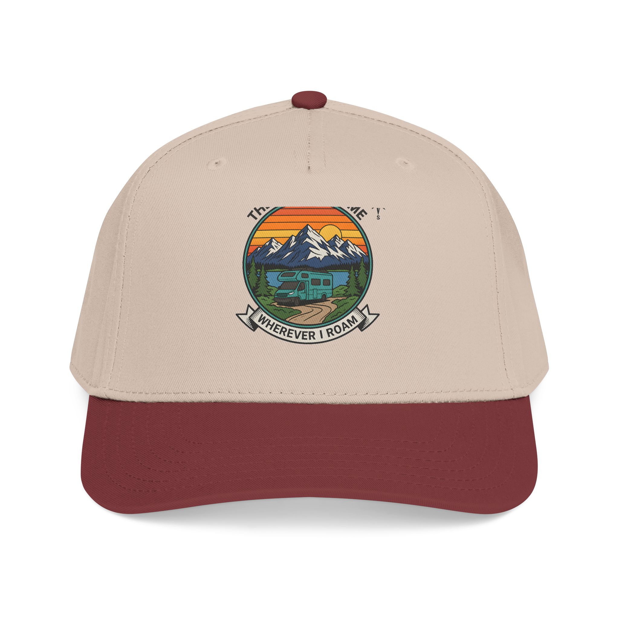 Baseball Cap — "The Road Is Home, Wherever I Roam"