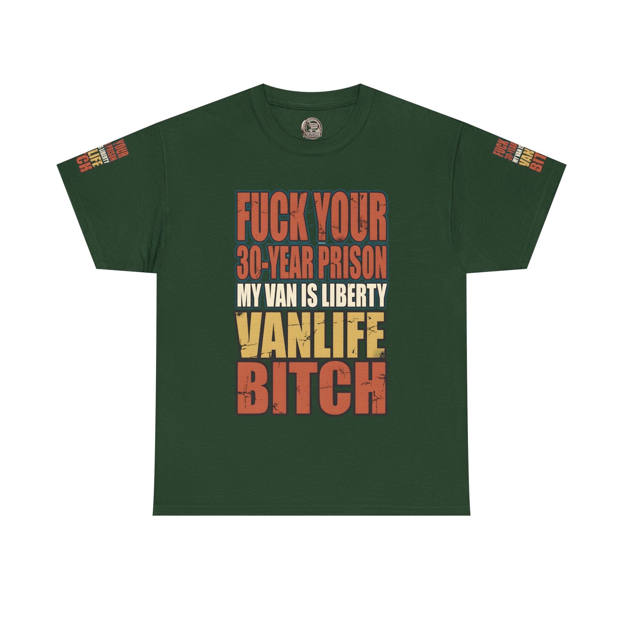 Unisex Heavy Cotton Tee — "Fuck Your 30 Year" Design F**K-Line