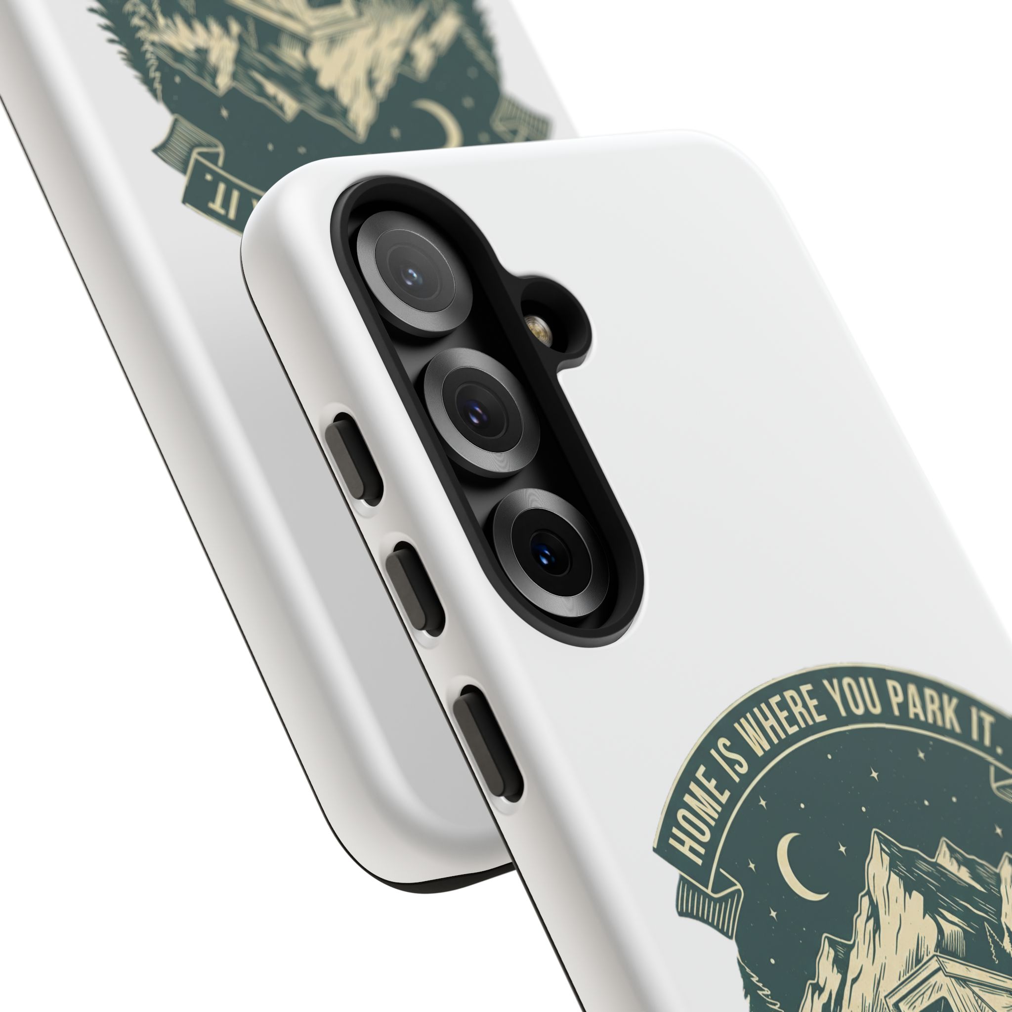 Phone Case — "Home Is Where You Park It-Adventure is the destination" Camper Van Design