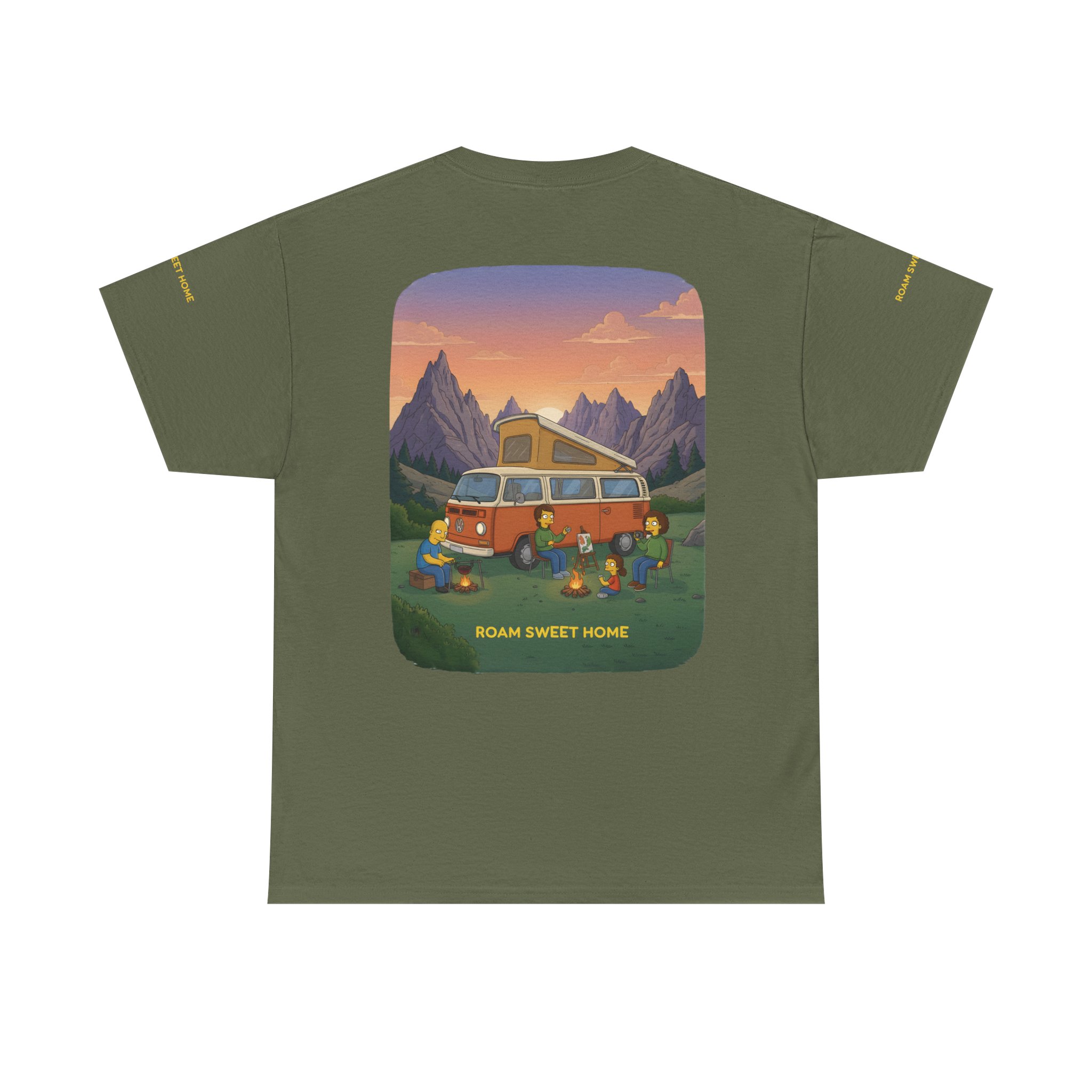 Unisex Heavy Cotton Tee — "Roam Sweet Home" Design Sitcom-Line