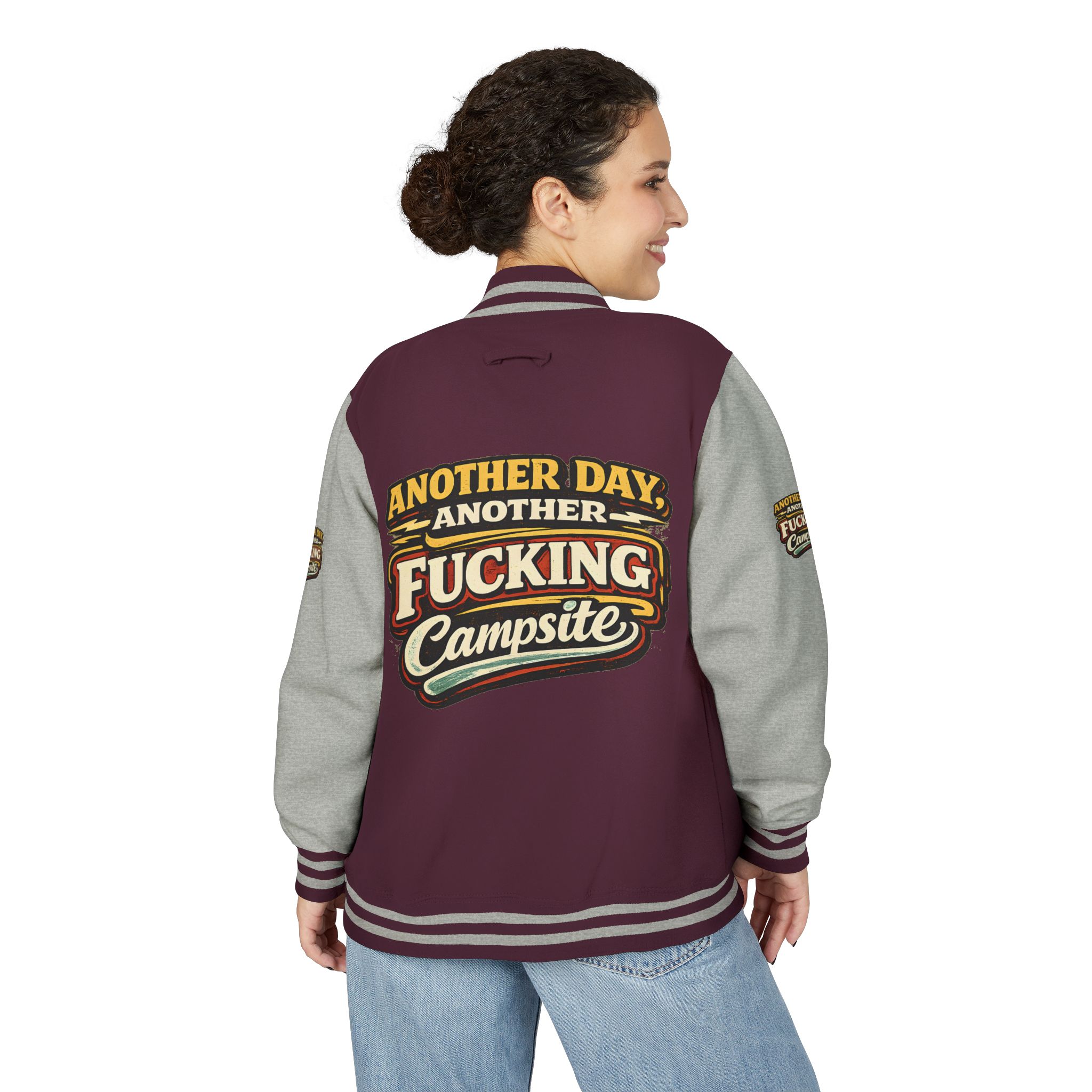 12173590271258704725_2048-1.jpeg Unisex Heavyweight Letterman Jacket — "Another Day" Design F**K-Line
