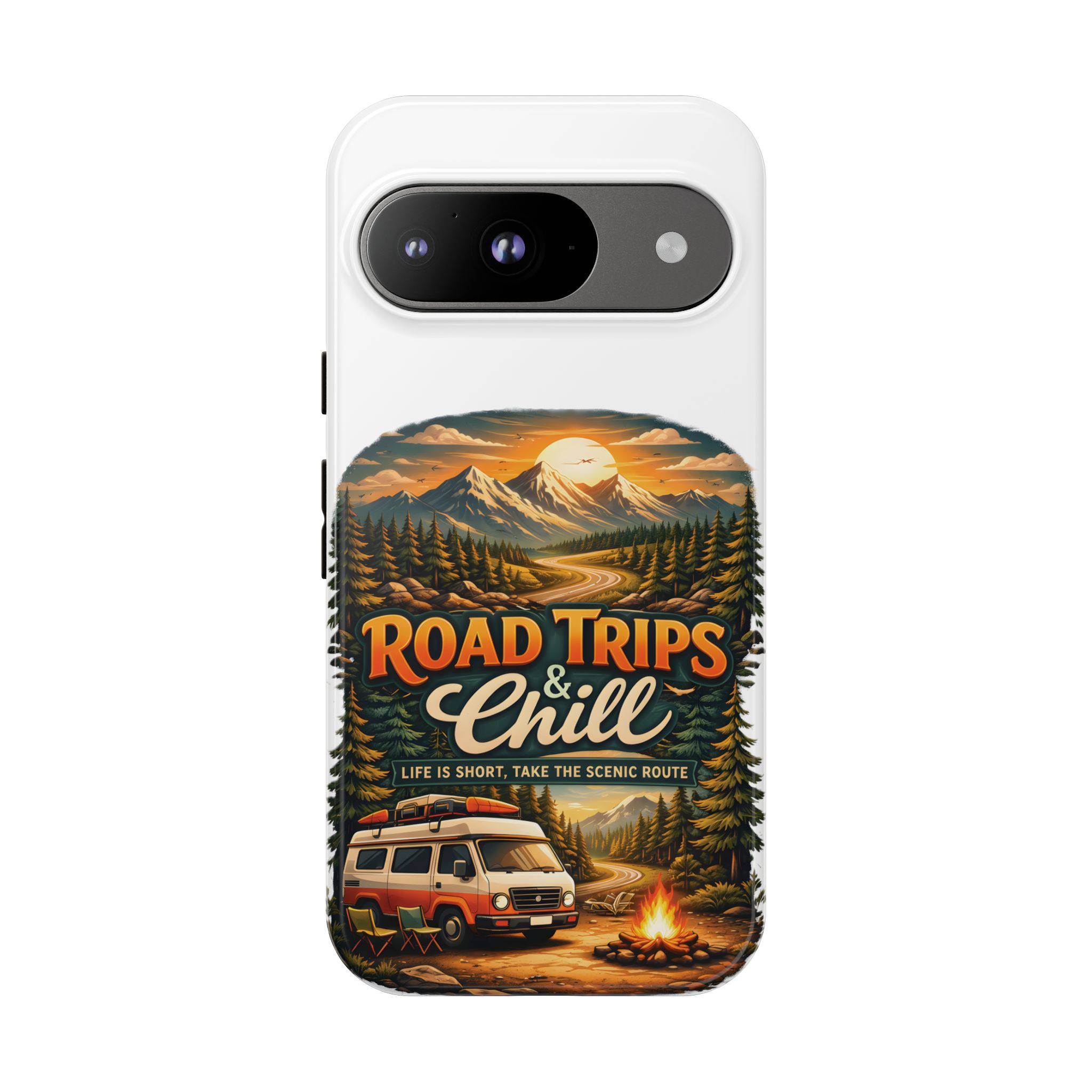 Phone Case — "Road Trips and Chill" (Design Scenic-Line)