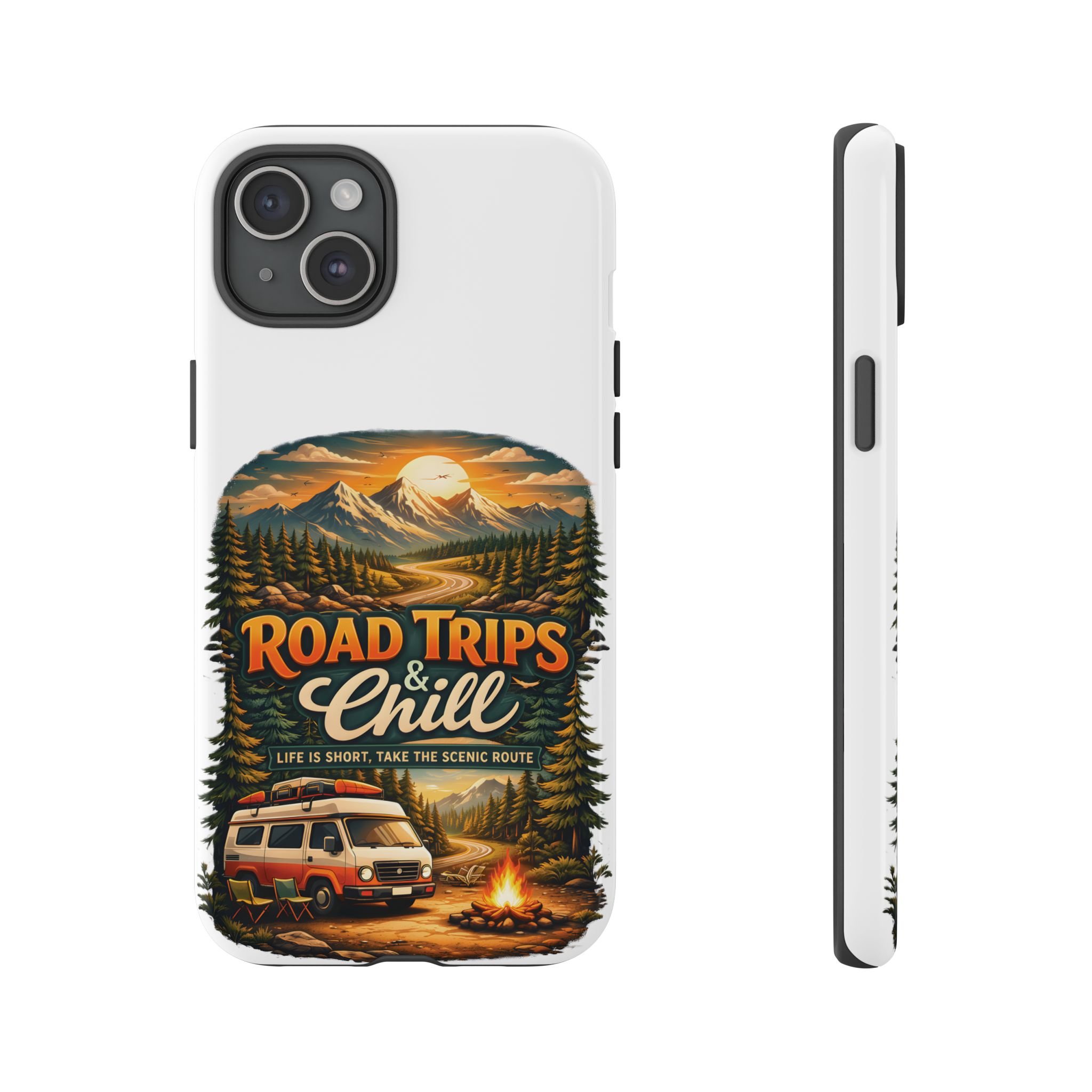 Phone Case — "Road Trips and Chill" (Design Scenic-Line)