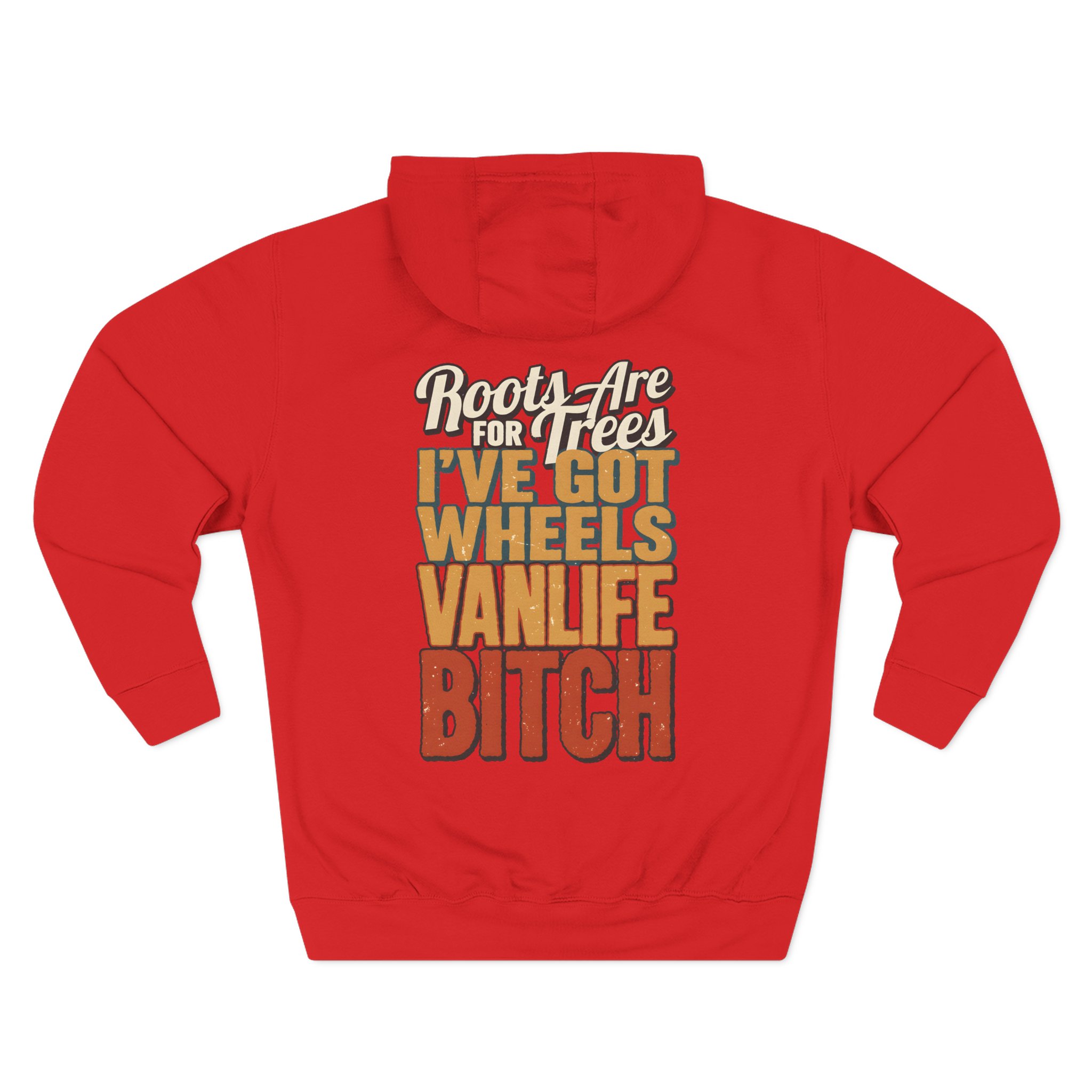 Three-Panel Fleece Hoodie - "Roots Are For Trees" Design F**K-Line