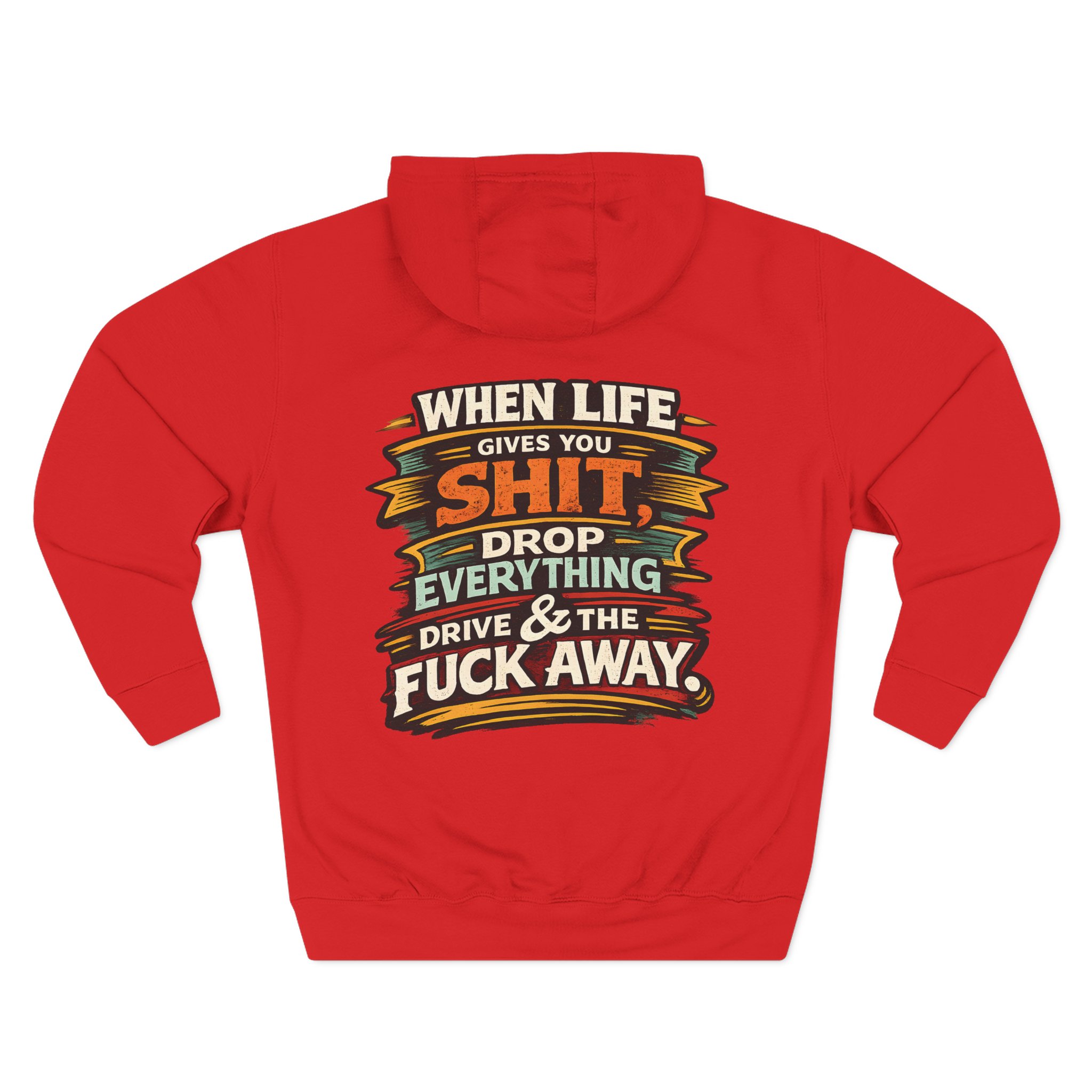 1219429368452419988_2048.jpeg Three-Panel Fleece Hoodie - "When Live Gives You Shit" Design F**K-Line