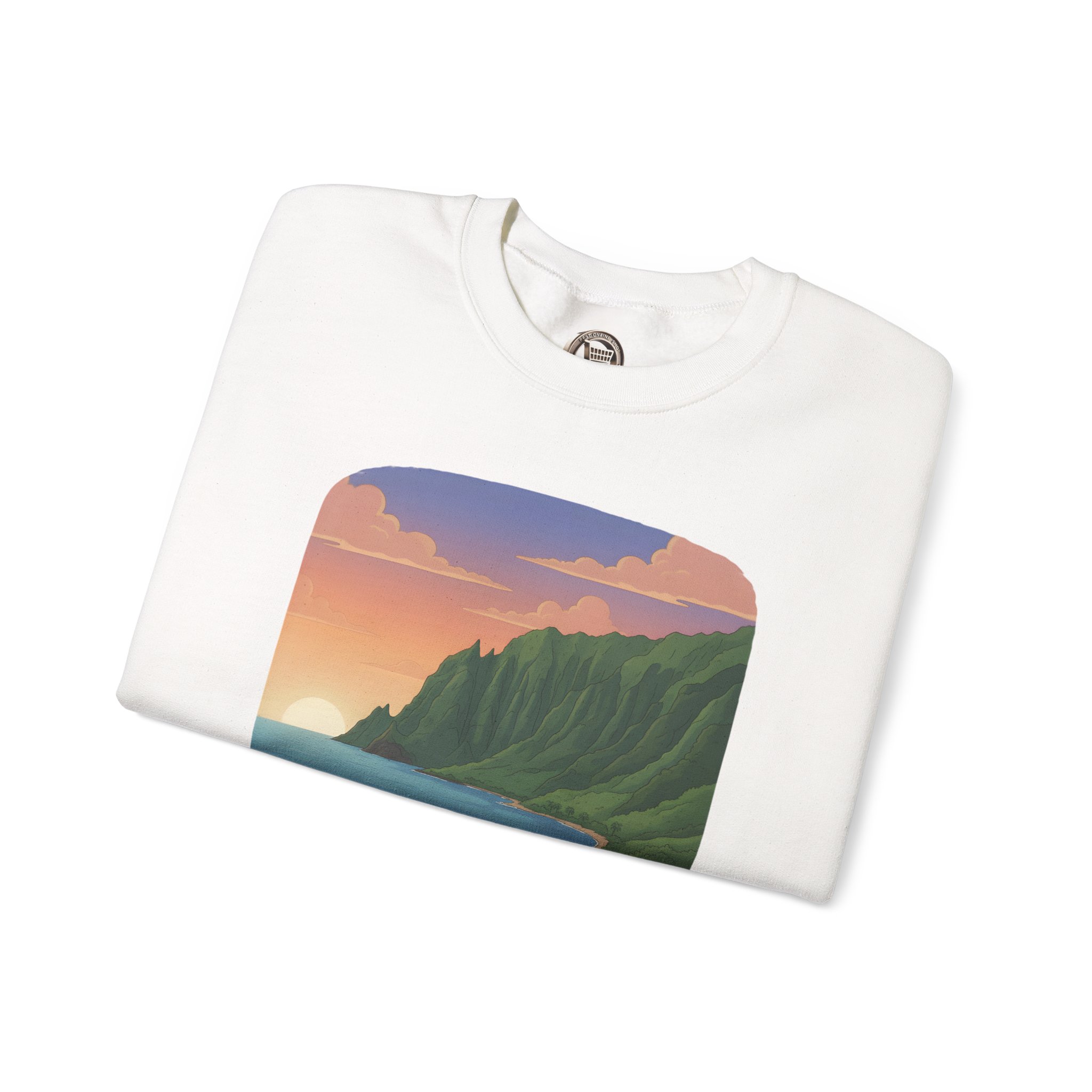 Unisex Heavy Blend™ Crewneck Sweatshirt — "Take Only Memories-Leave Only Footprints" Design Sitcom-Line