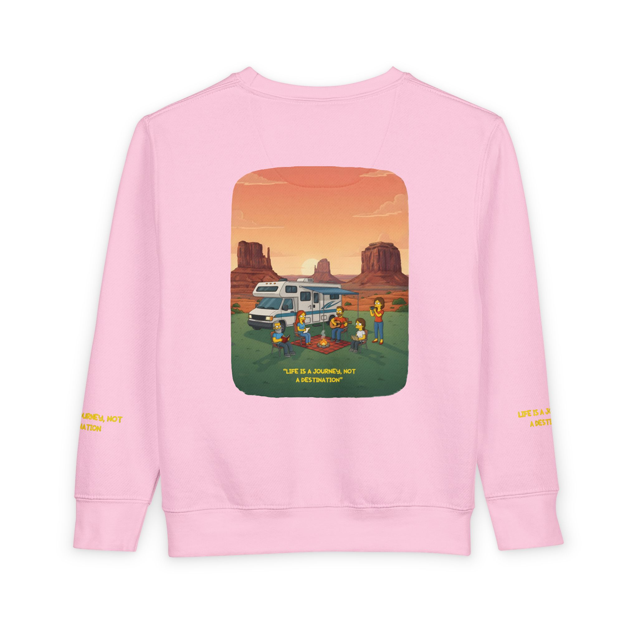 Toddler Sweatshirt - "Life Is A Journey-Not A Destination" (Design Sitcom-Line)