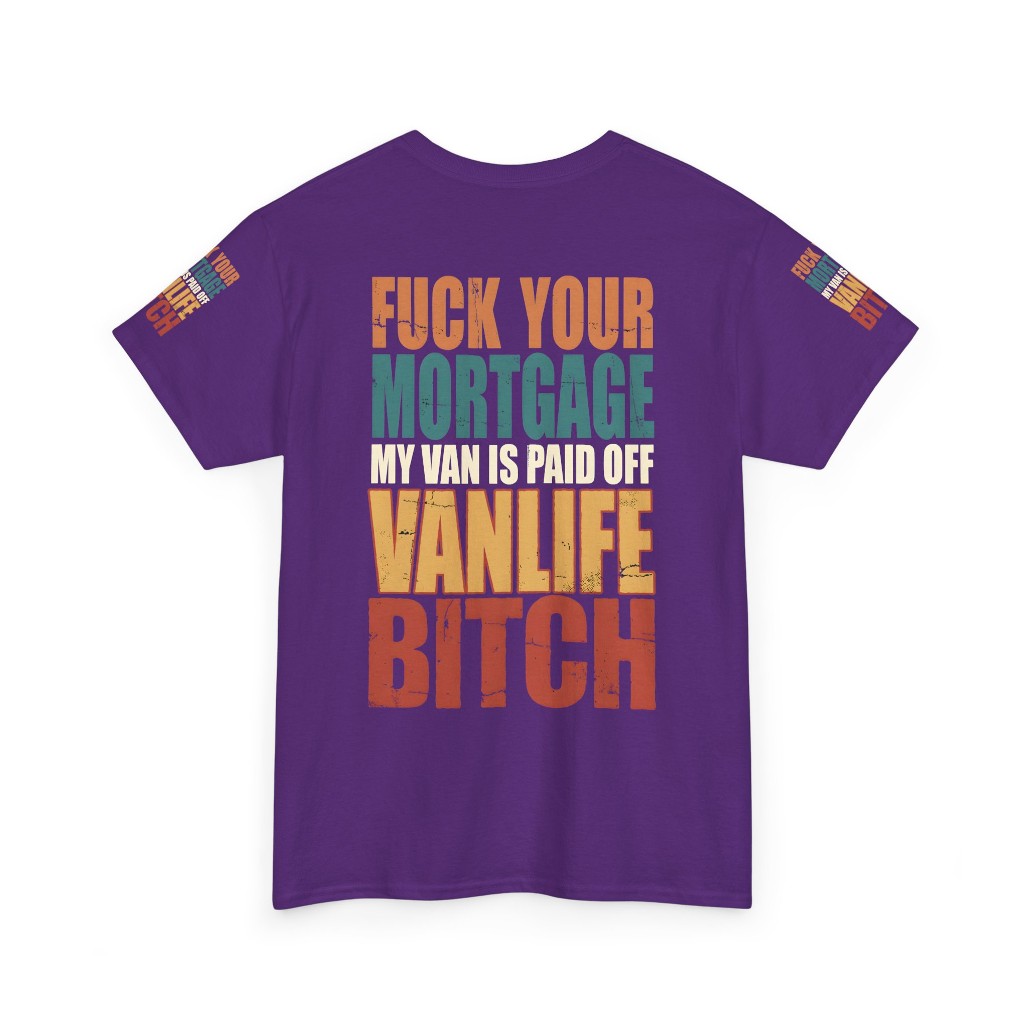 Unisex Heavy Cotton Tee — "Fuck Your Mortgage" Design F**K-Line