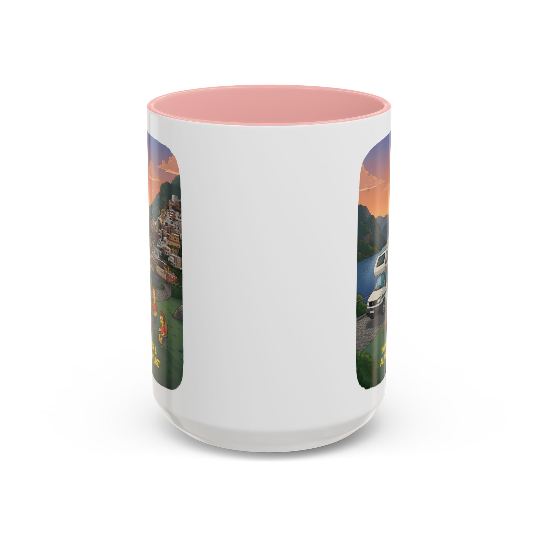 Accent Coffee Mug (11, 15oz) — "Mountain Air-Alpine Adventure" Design Sitcom-Line