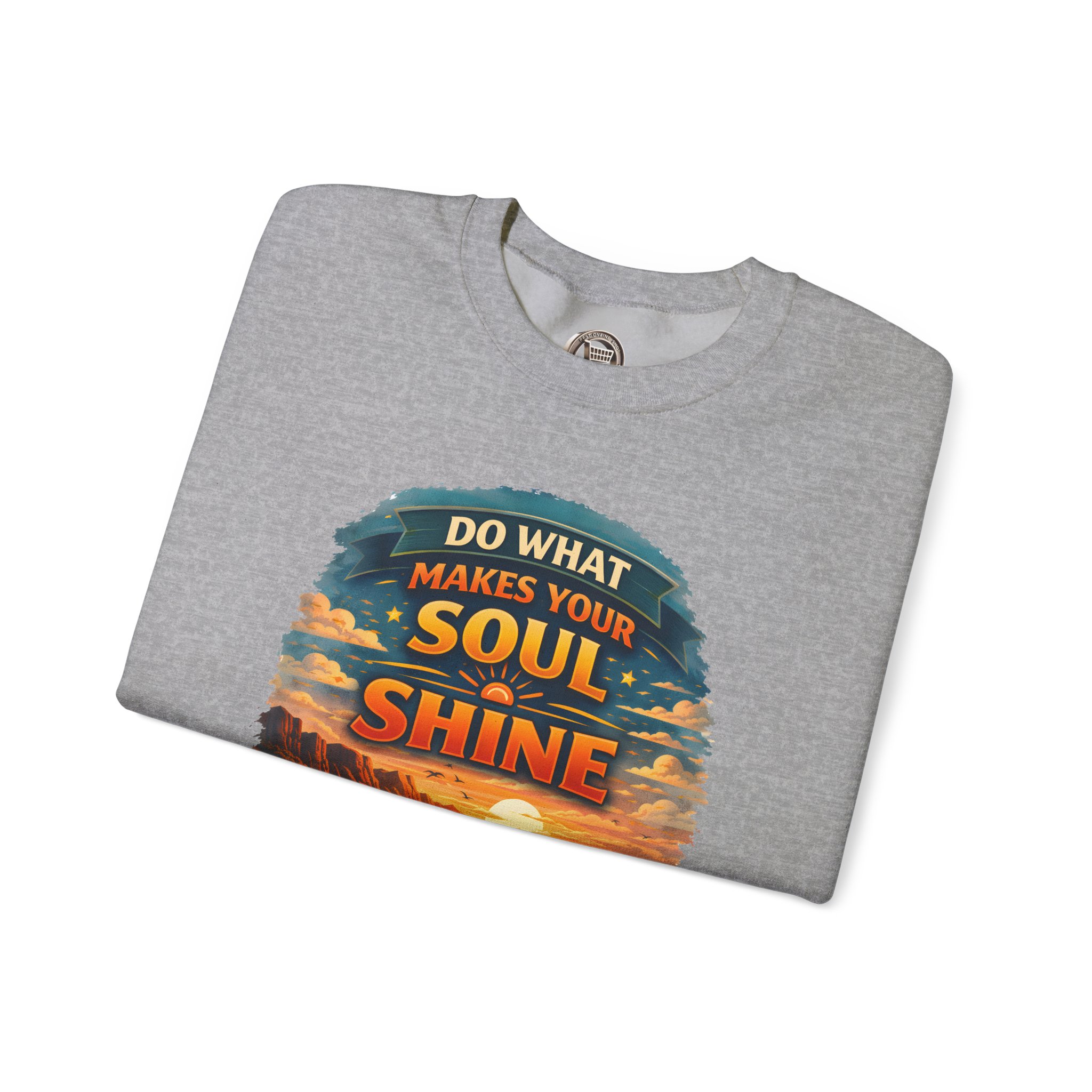 Unisex Heavy Blend™ Crewneck Sweatshirt — "Do What Makes Your Soul Shine" Design Scenic-Line
