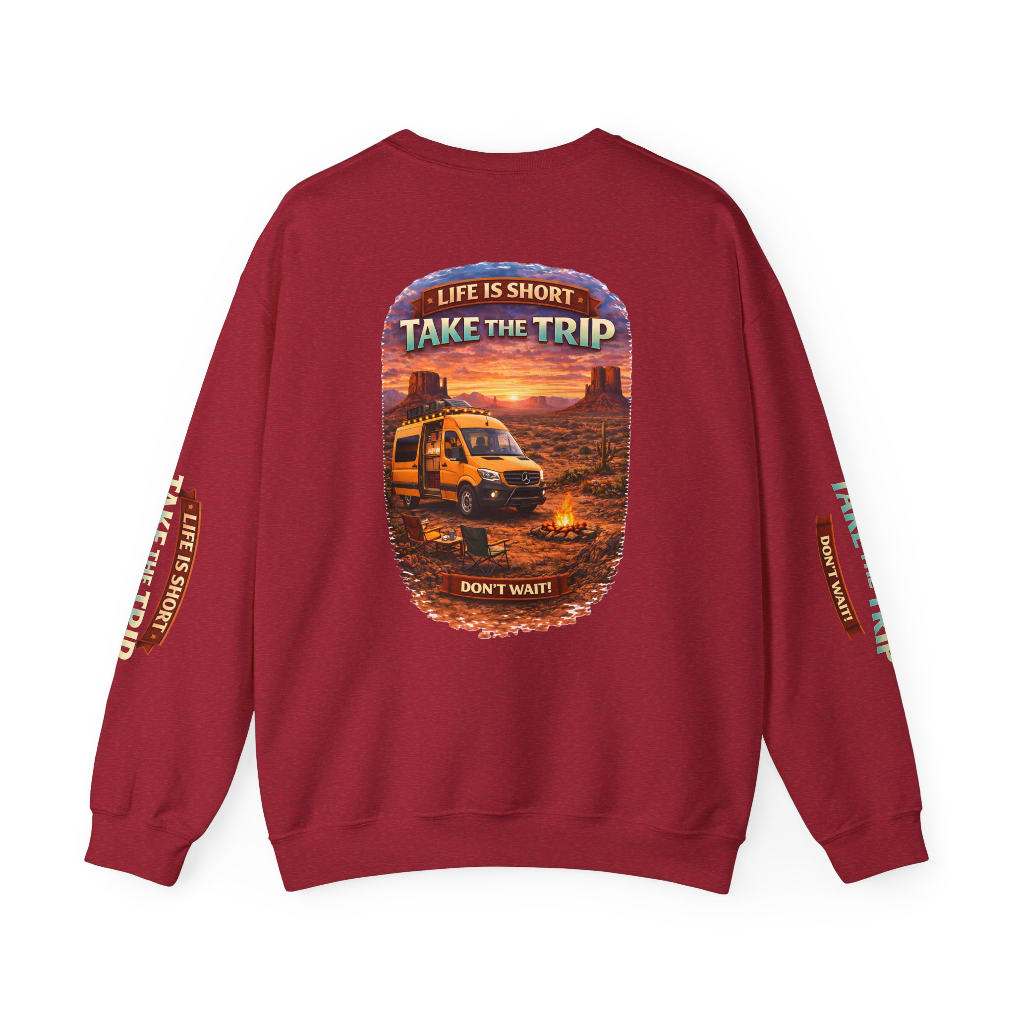 12240280509972924929_2048.jpeg Unisex Heavy Blend™ Crewneck Sweatshirt — "Life Is To Short-Take The Trip" Design Scenic-Line