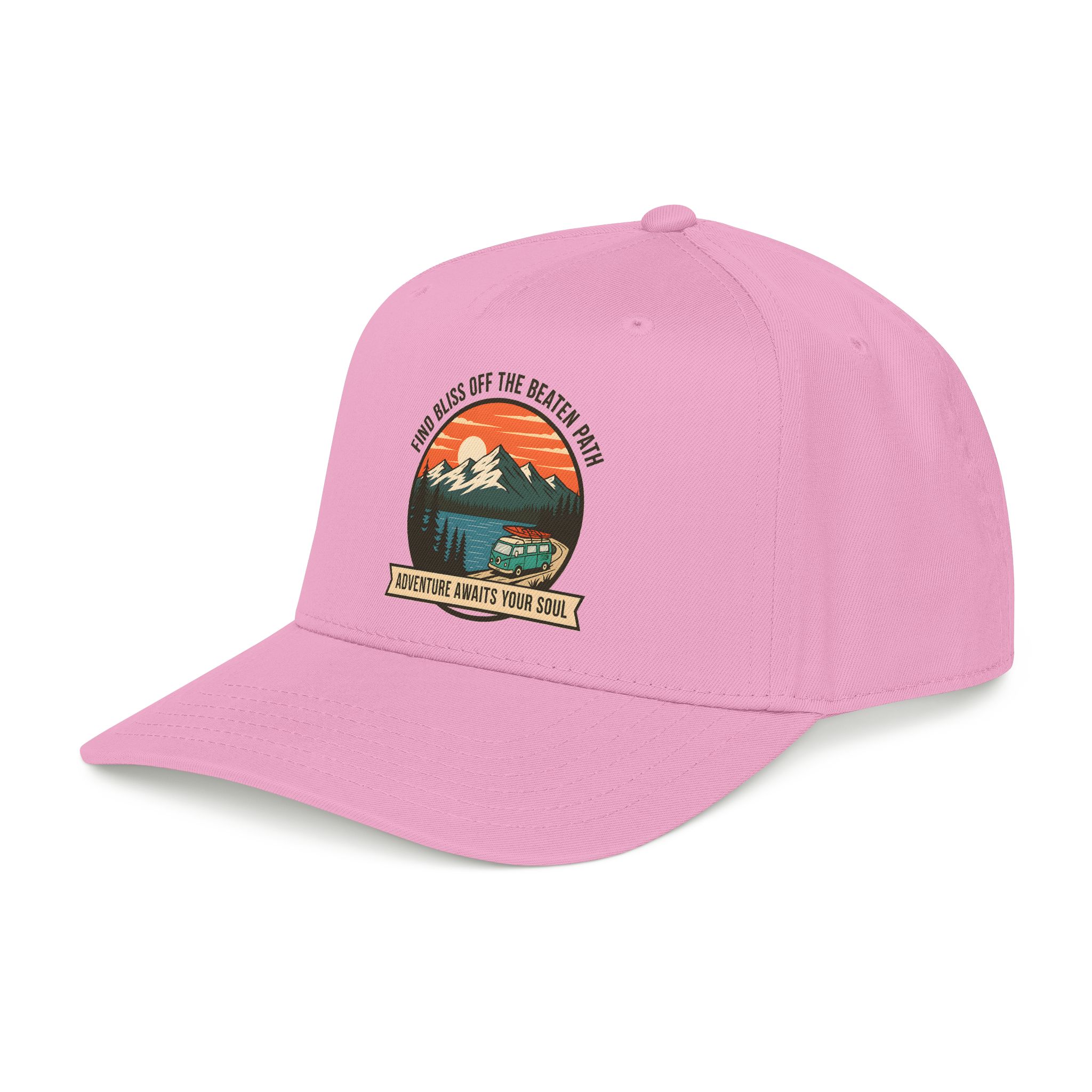 12246725662632432820_2048.jpeg Baseball Cap — "Find Bliss of the beaten patch-Adventure Awaits Your Soul" Vintage Mountain Camp Camper Design