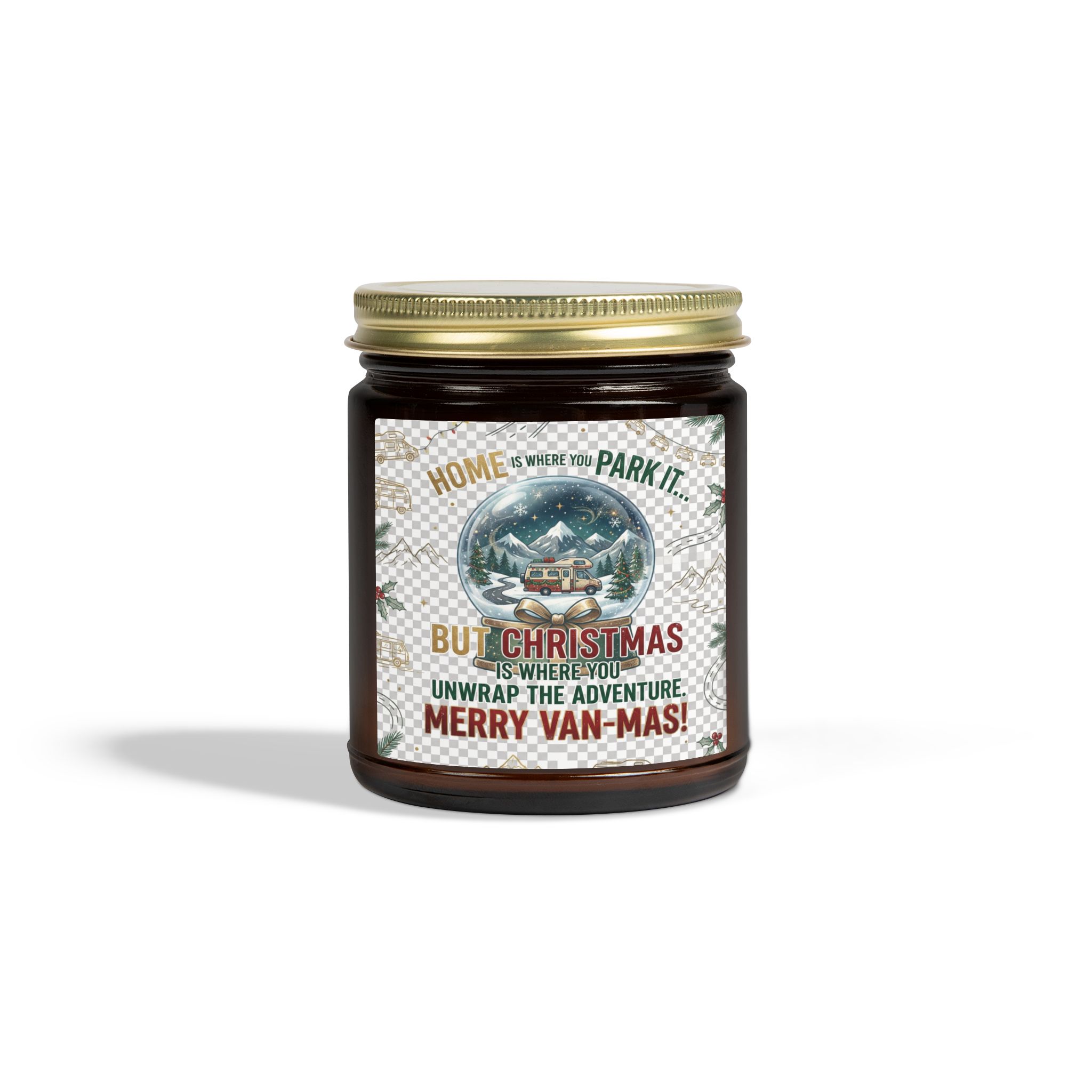 Merry Van-mas Coconut Apricot Scented Candle (4oz/9oz)