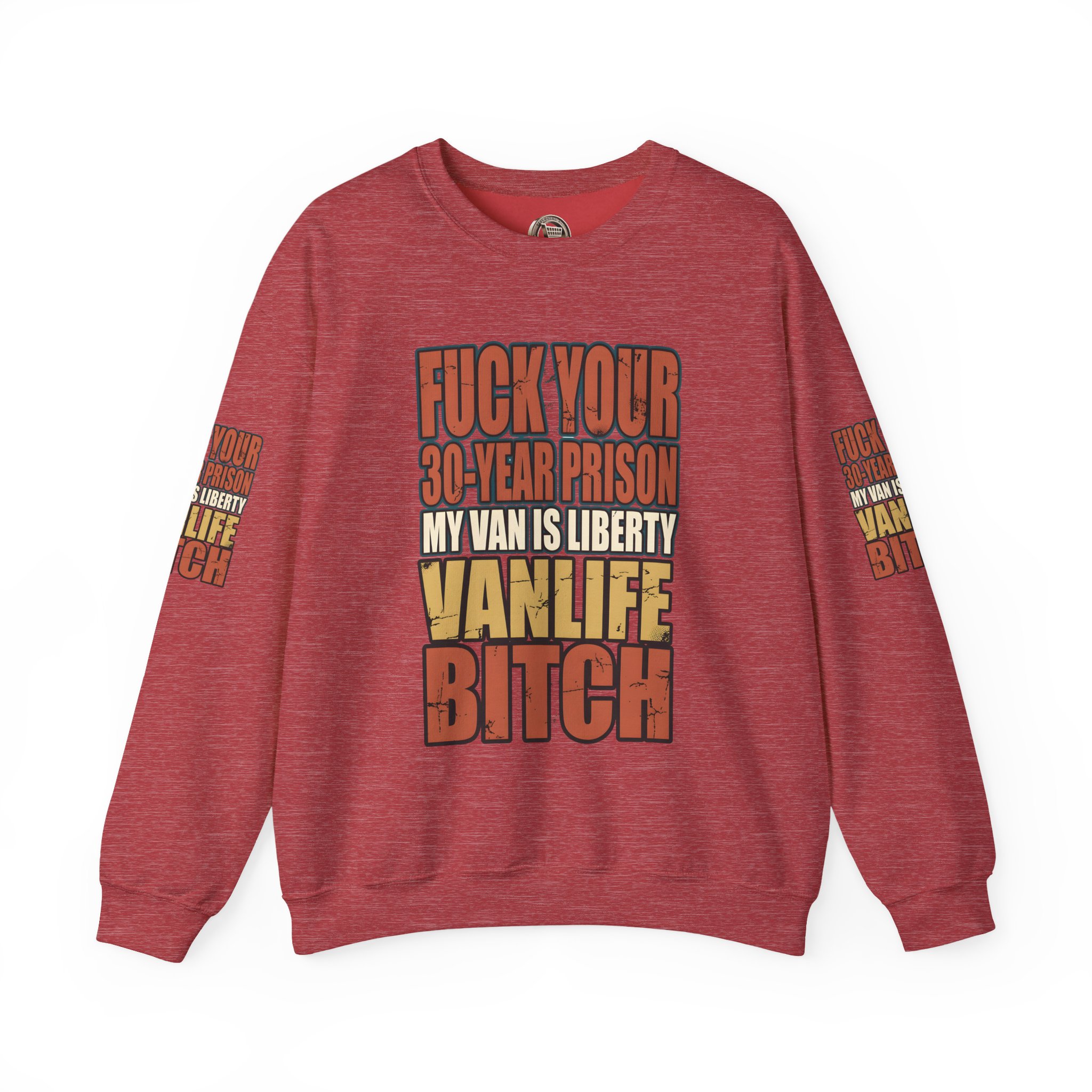 Unisex Heavy Blend™ Crewneck Sweatshirt — "Fuck Your 30 Year" Design F**K-Line